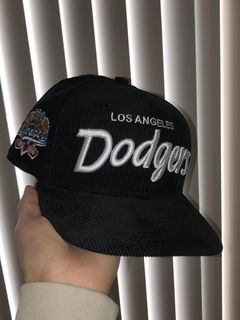 BLACK LOS ANGELES DODGERS FONT HOMAGE DISC GOLF HAT