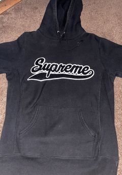 Supreme chenille hotsell script hoodie