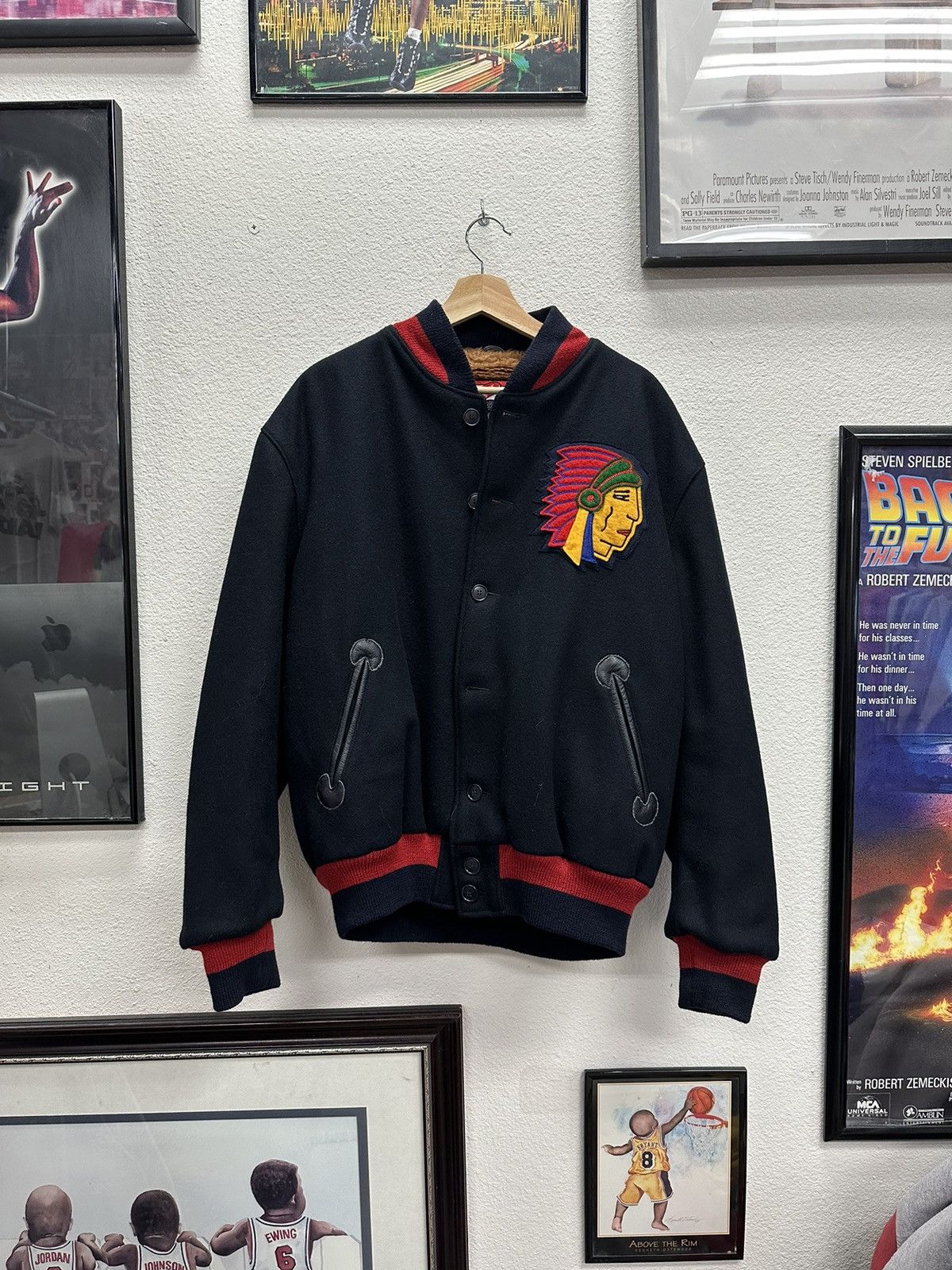 Vintage Vintage Cleveland Indians Varsity Jacket Size US XL / EU 56 / 4 - 1 Thumbnail