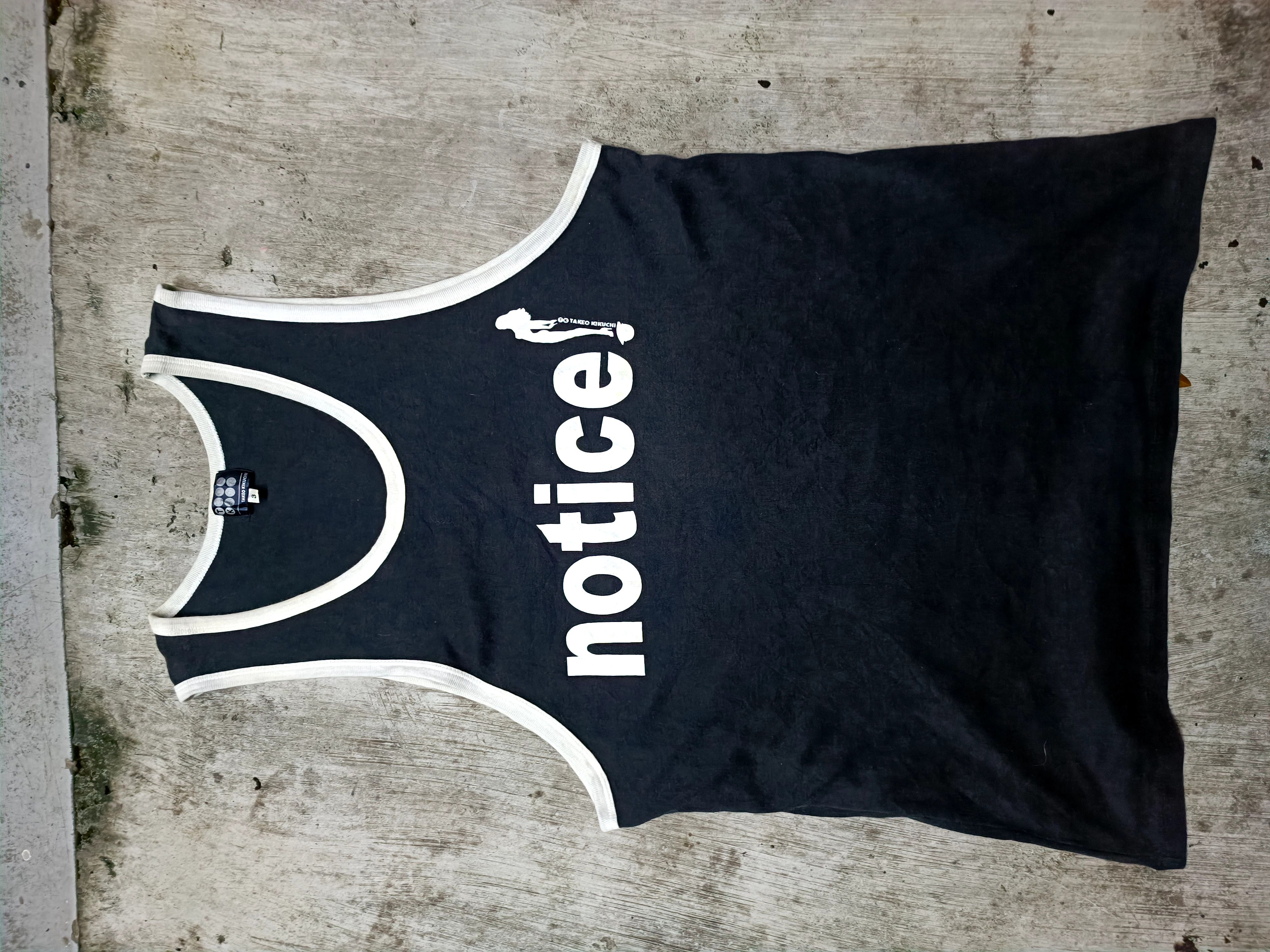 vintage tank tops takeo kikuchi notice Womenswear