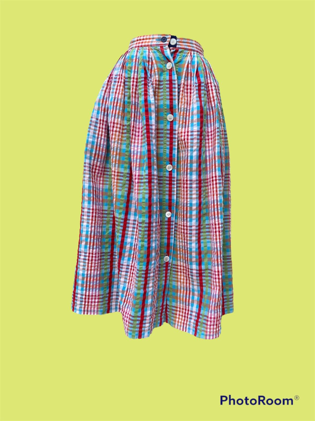 Issey Miyake 80s skirt multi colour checked Size 25" / US 0 / IT 36 - 1 Thumbnail