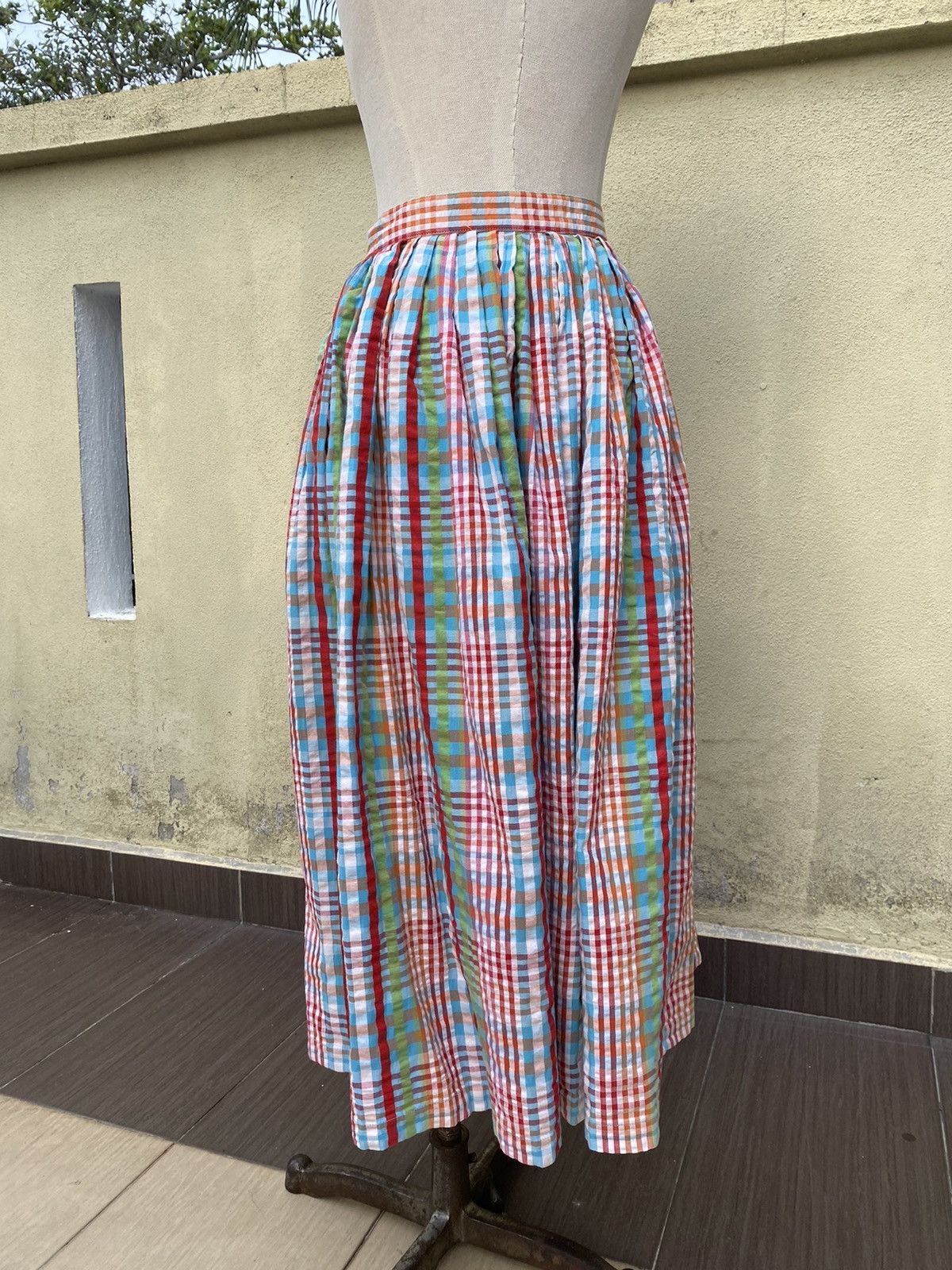 Issey Miyake 80s skirt multi colour checked Size 25" / US 0 / IT 36 - 5 Thumbnail