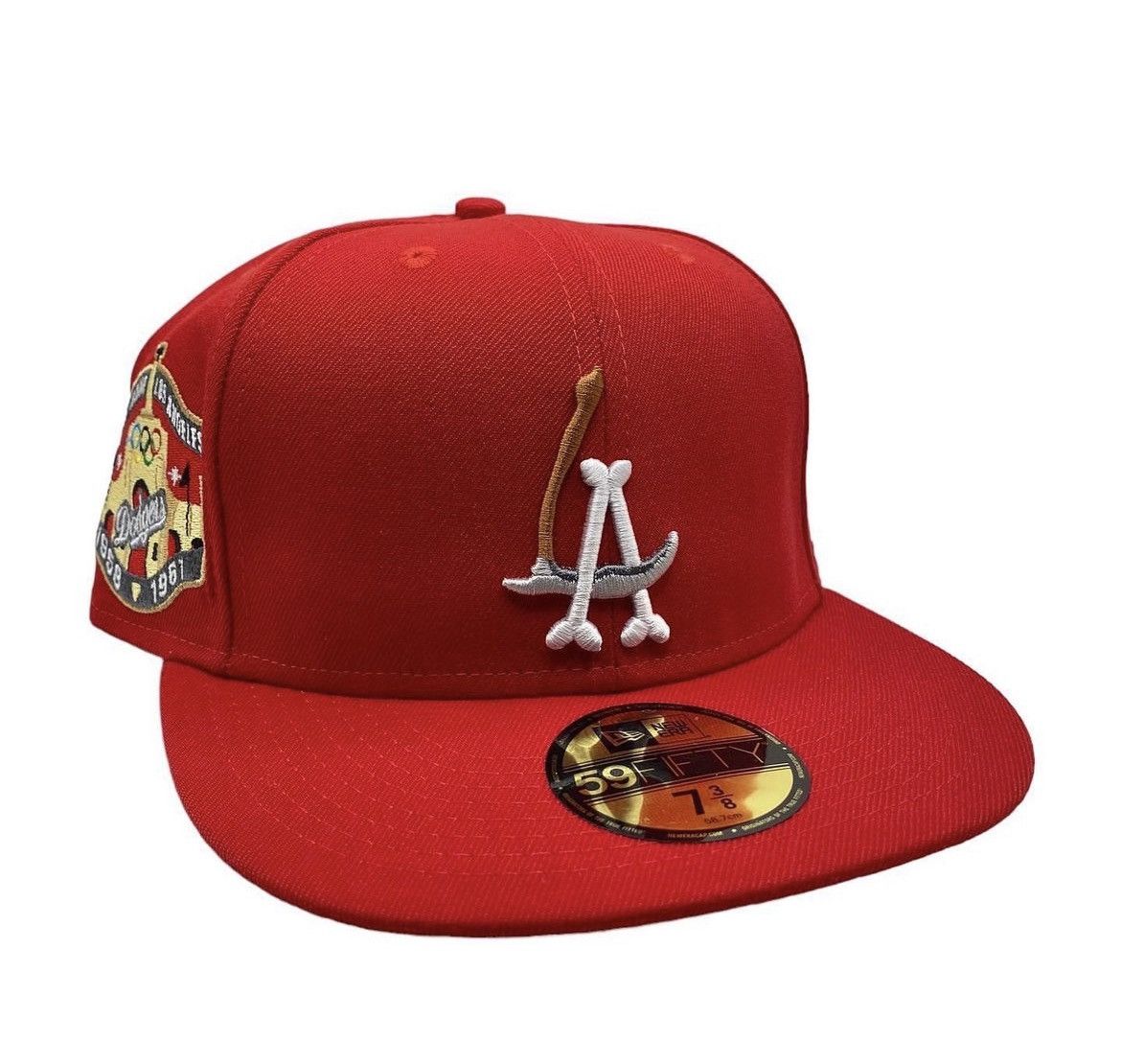 Los Angeles dodgers scythe 7 1/8 new era hat Olympic patch