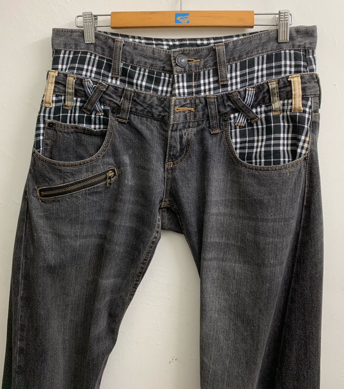 Japanese Brand 🇯🇵 Japanese Double Waist Baggy Denim Pants Size US 32 / EU 48 - 4 Thumbnail