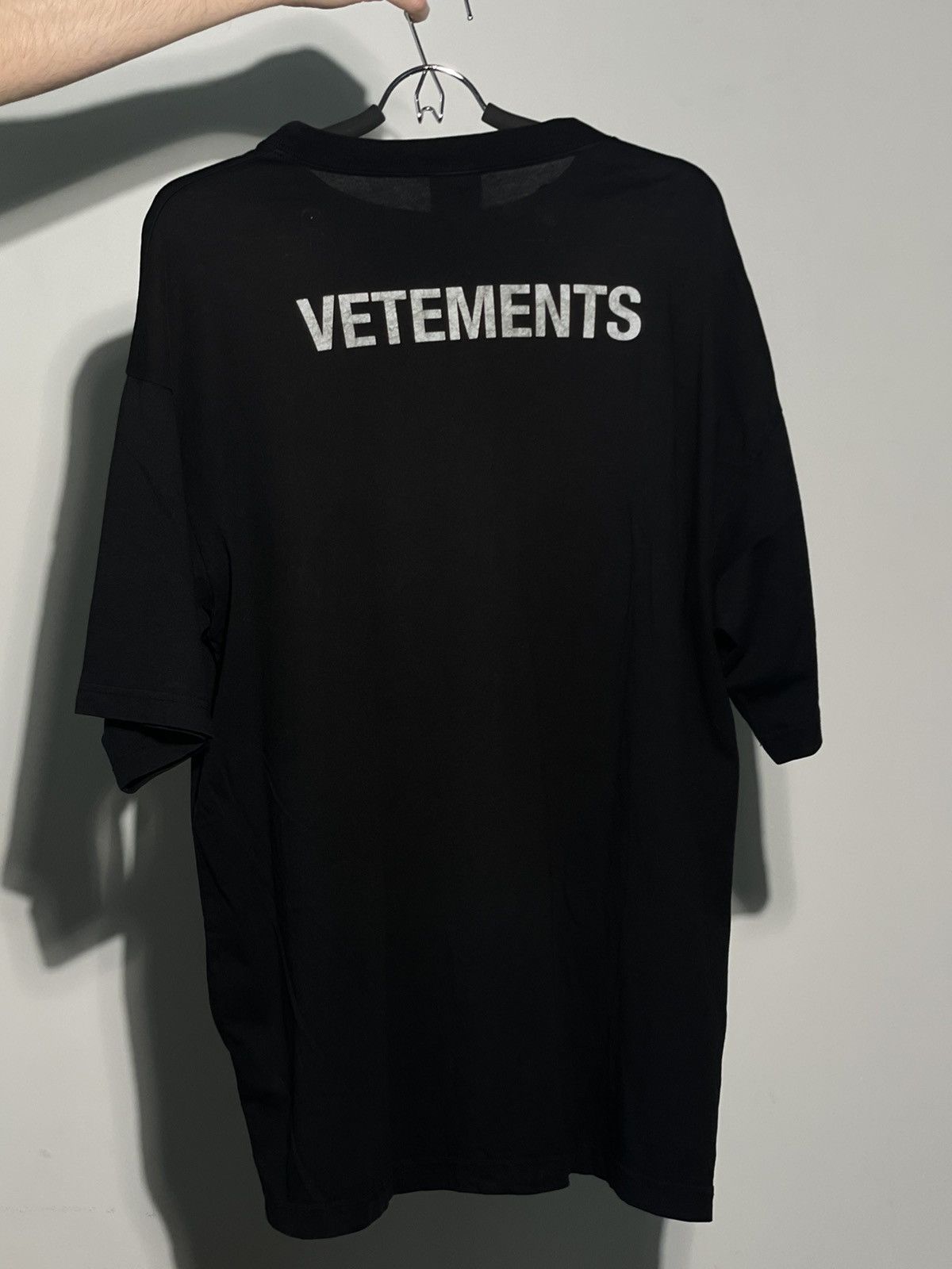 Vetements Vetements Staff Reflective T shirt Black Grailed