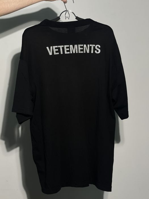 VETEMENTS STAFF TEE size S reflector-