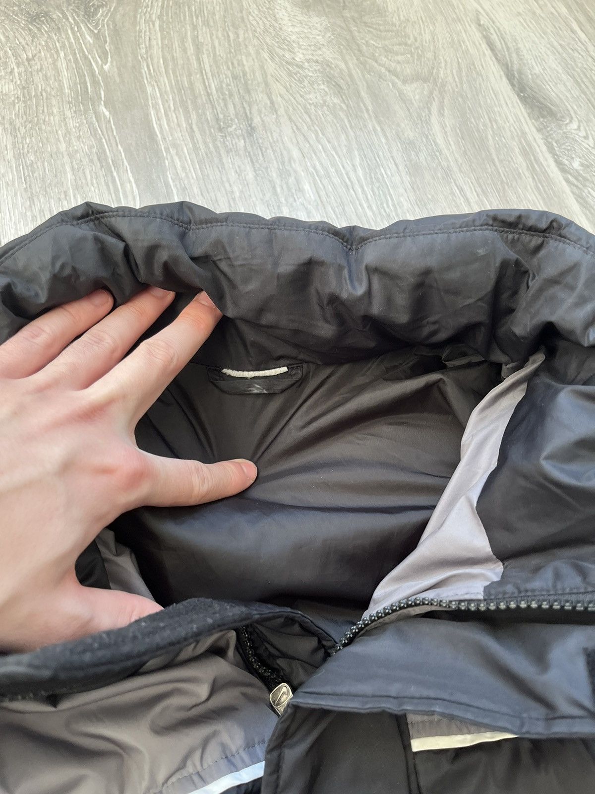 Nike × Vintage Nike Vintage Down Puffer Jacket parka Swoosh Size US XL / EU 56 / 4 - 10 Thumbnail