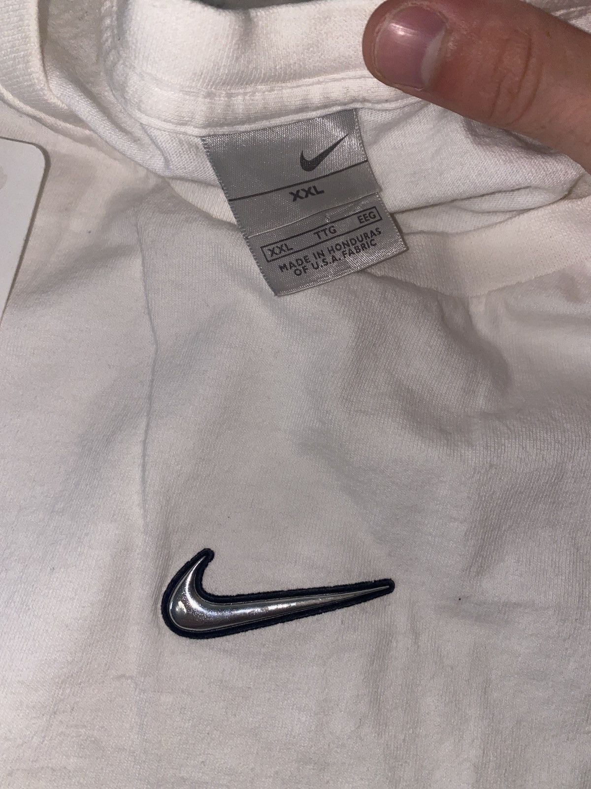 Very Rare Metallic Center Swoosh Nike T-Shirt
