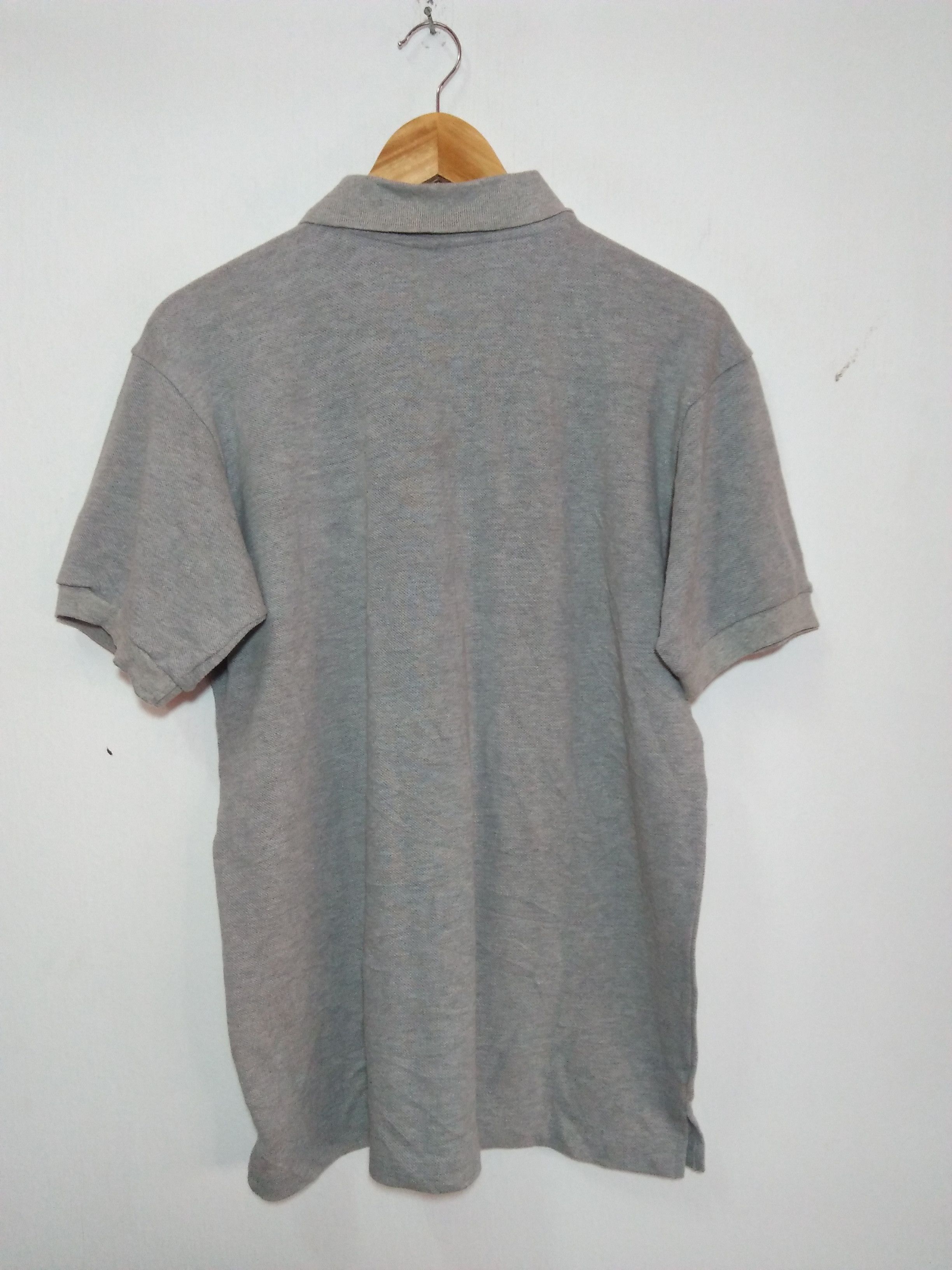 Benetton Racing Embroidered Logo Dead Stock With Tag Gray Polo's Size US L / EU 52-54 / 3 - 3 Thumbnail