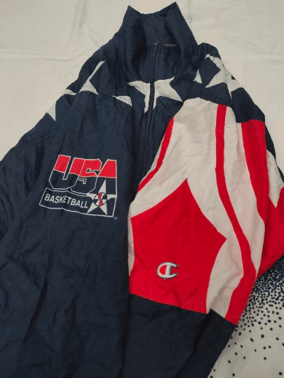 Champion Vintage 1996 USA Basketball Olympics WindBreaker Size US L / EU 52-54 / 3 - 3 Thumbnail