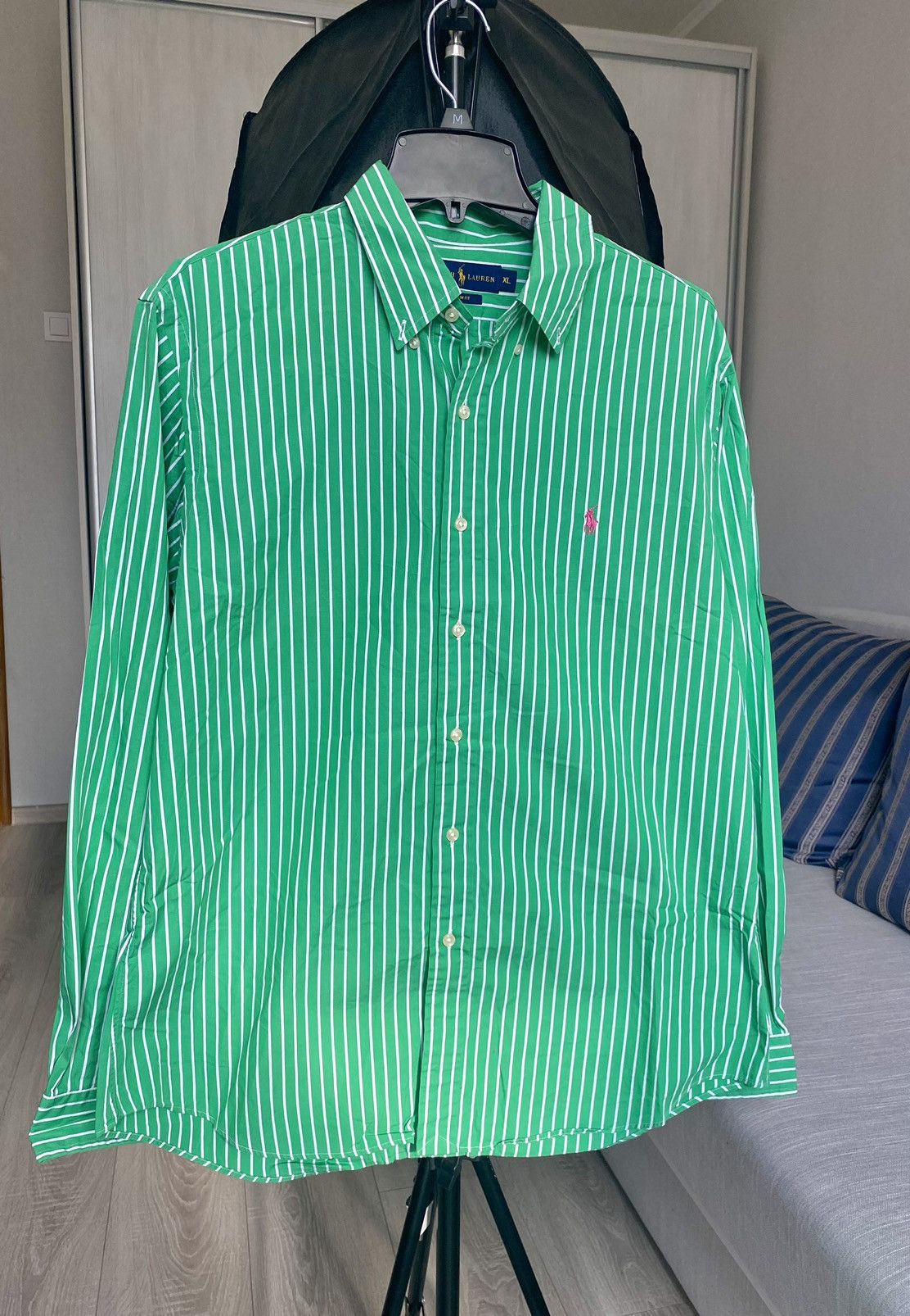 Ralph Lauren Vintage Polo Ralph Lauren slim fit striped long sleeve shirt Size US XL / EU 56 / 4 - 1 Preview