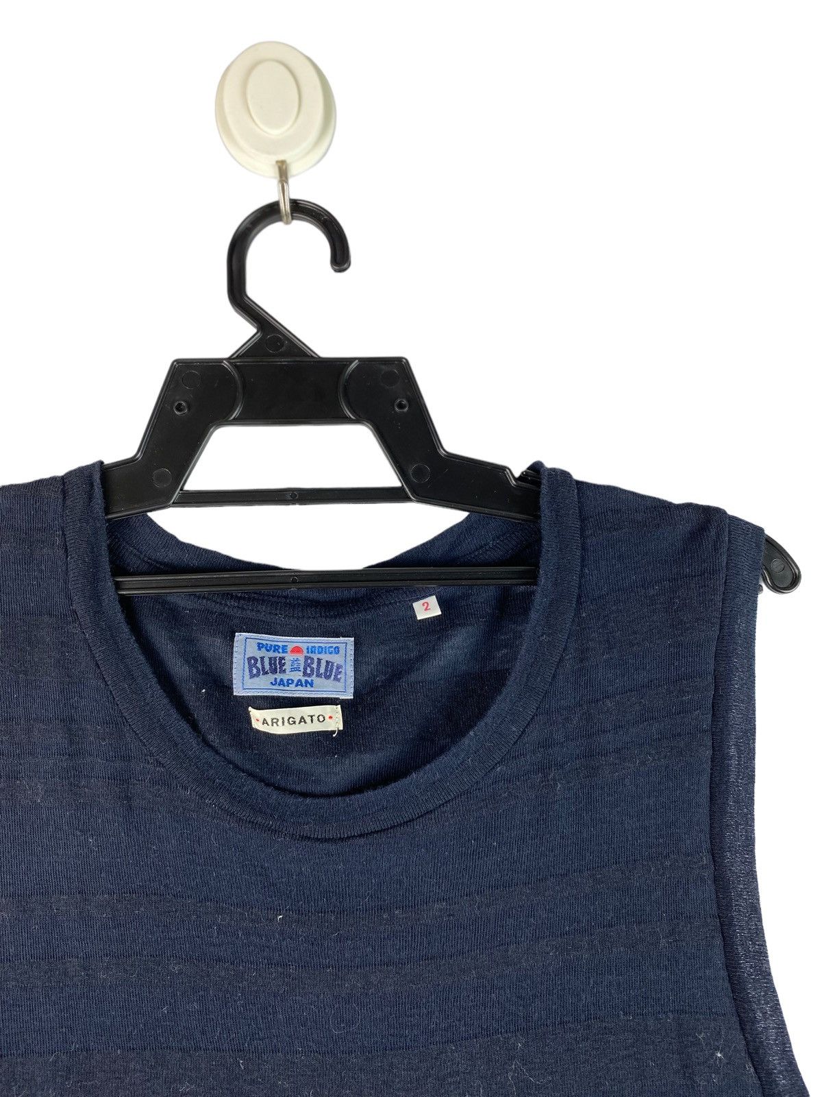 Blue Blue Japan Vintage 90s BLUE BLUE Japan indigo dyed tank top Size US M / EU 48-50 / 2 - 2 Thumbnail