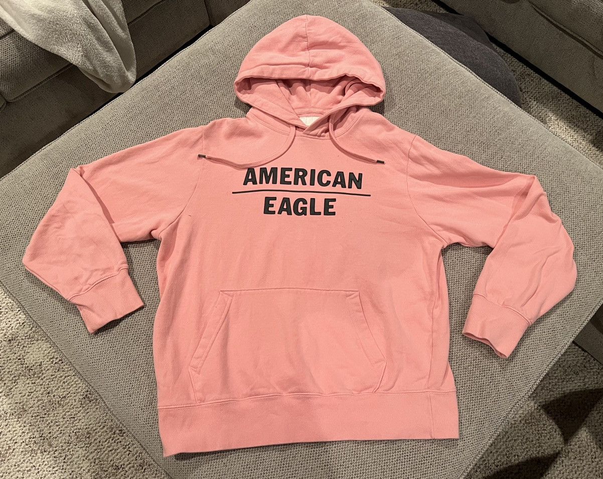 Pink hoodie best sale american eagle