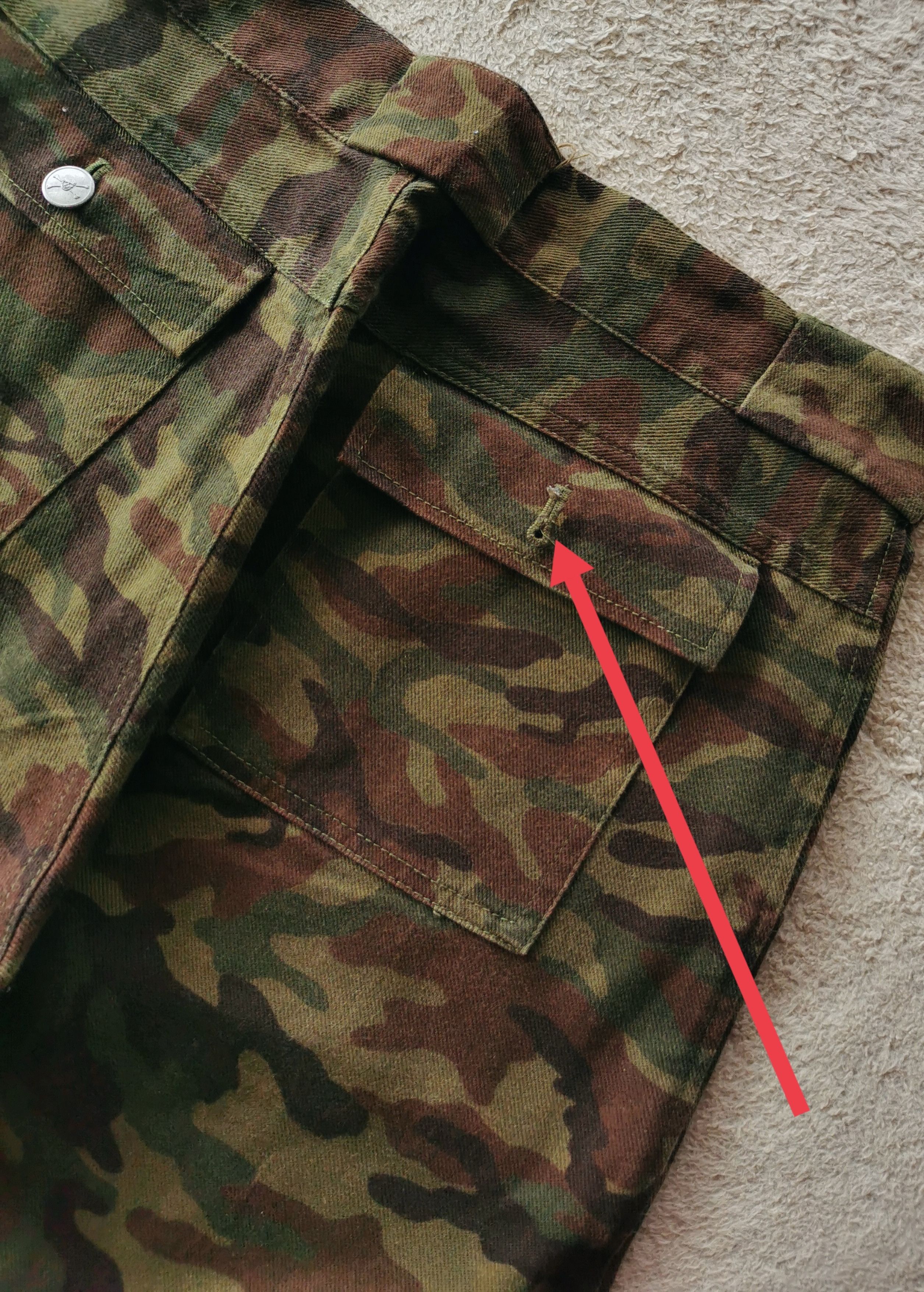 Super Lovers Superlovers Japan Tokyo Combat Rock Camo Cargo Pants Size US 30 / EU 46 - 9 Thumbnail