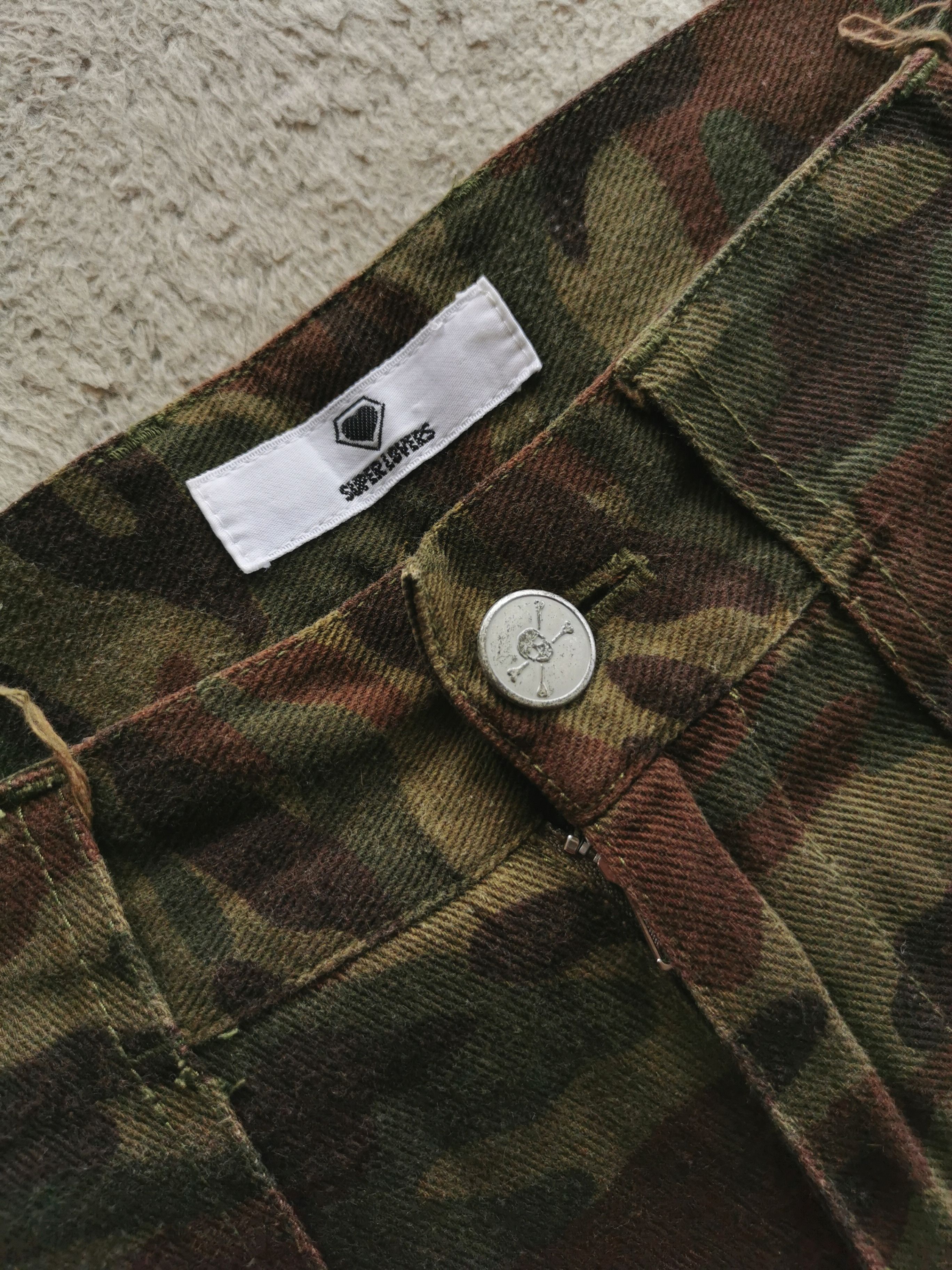 Super Lovers Superlovers Japan Tokyo Combat Rock Camo Cargo Pants Size US 30 / EU 46 - 7 Thumbnail