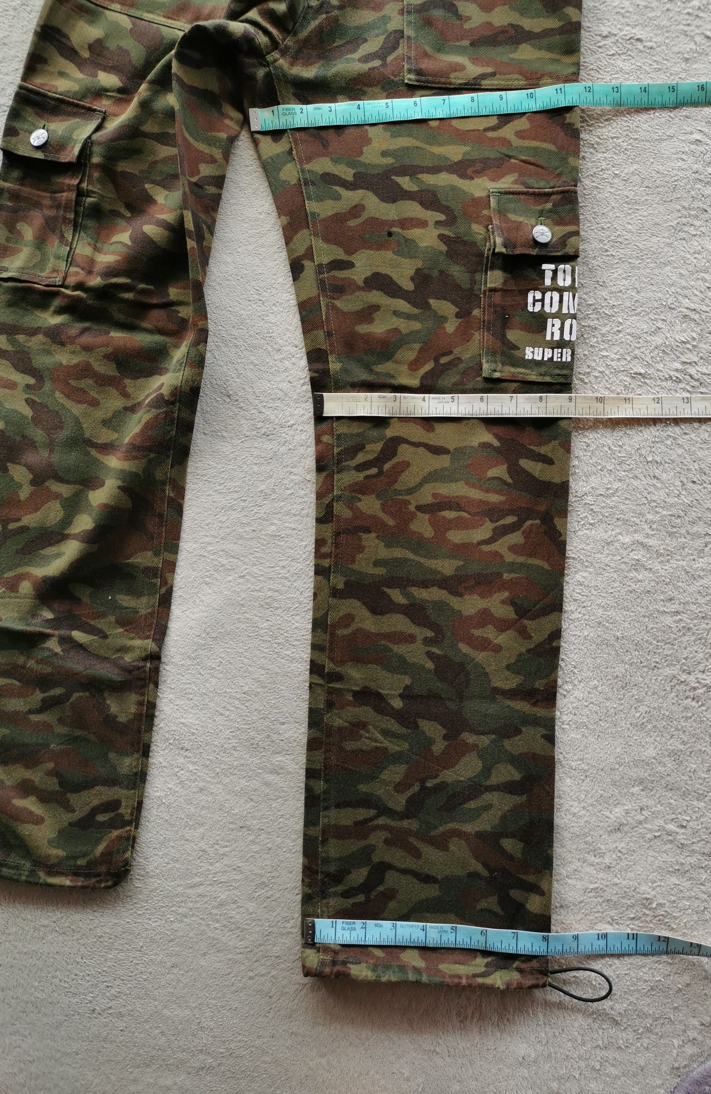 Super Lovers Superlovers Japan Tokyo Combat Rock Camo Cargo Pants Size US 30 / EU 46 - 12 Thumbnail