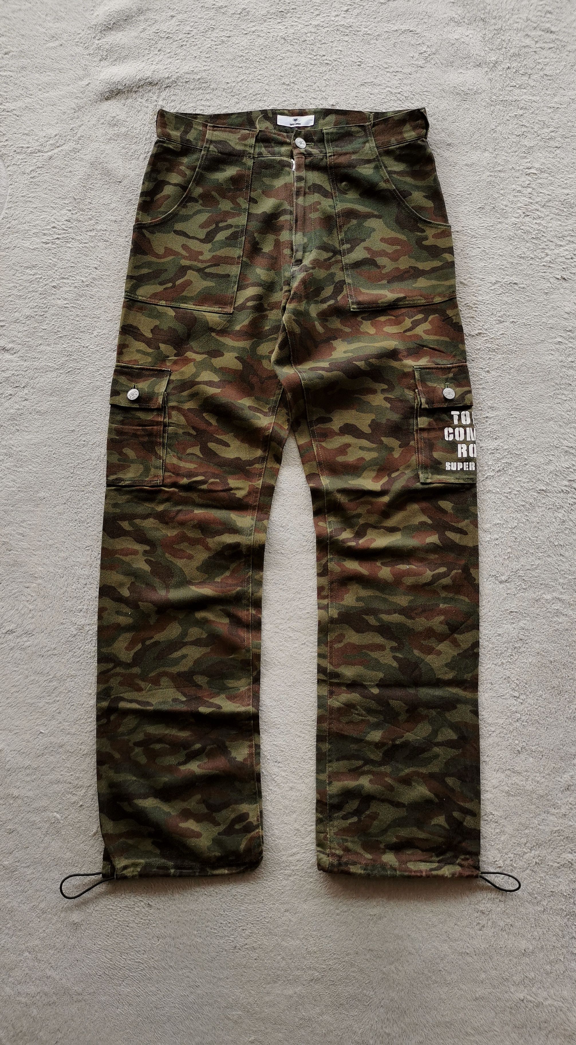 Super Lovers Superlovers Japan Tokyo Combat Rock Camo Cargo Pants Size US 30 / EU 46 - 1 Thumbnail