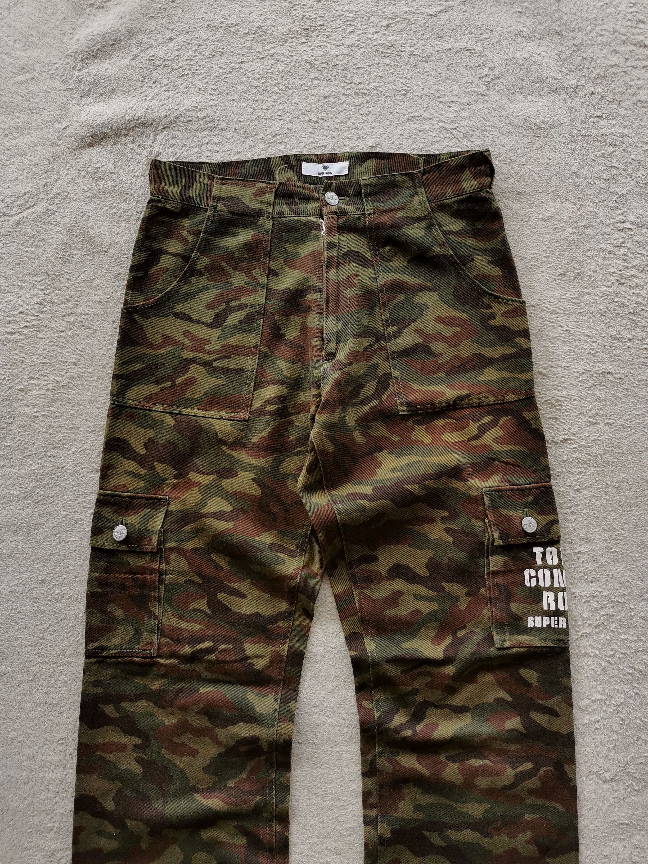 Super Lovers Superlovers Japan Tokyo Combat Rock Camo Cargo Pants Size US 30 / EU 46 - 2 Thumbnail
