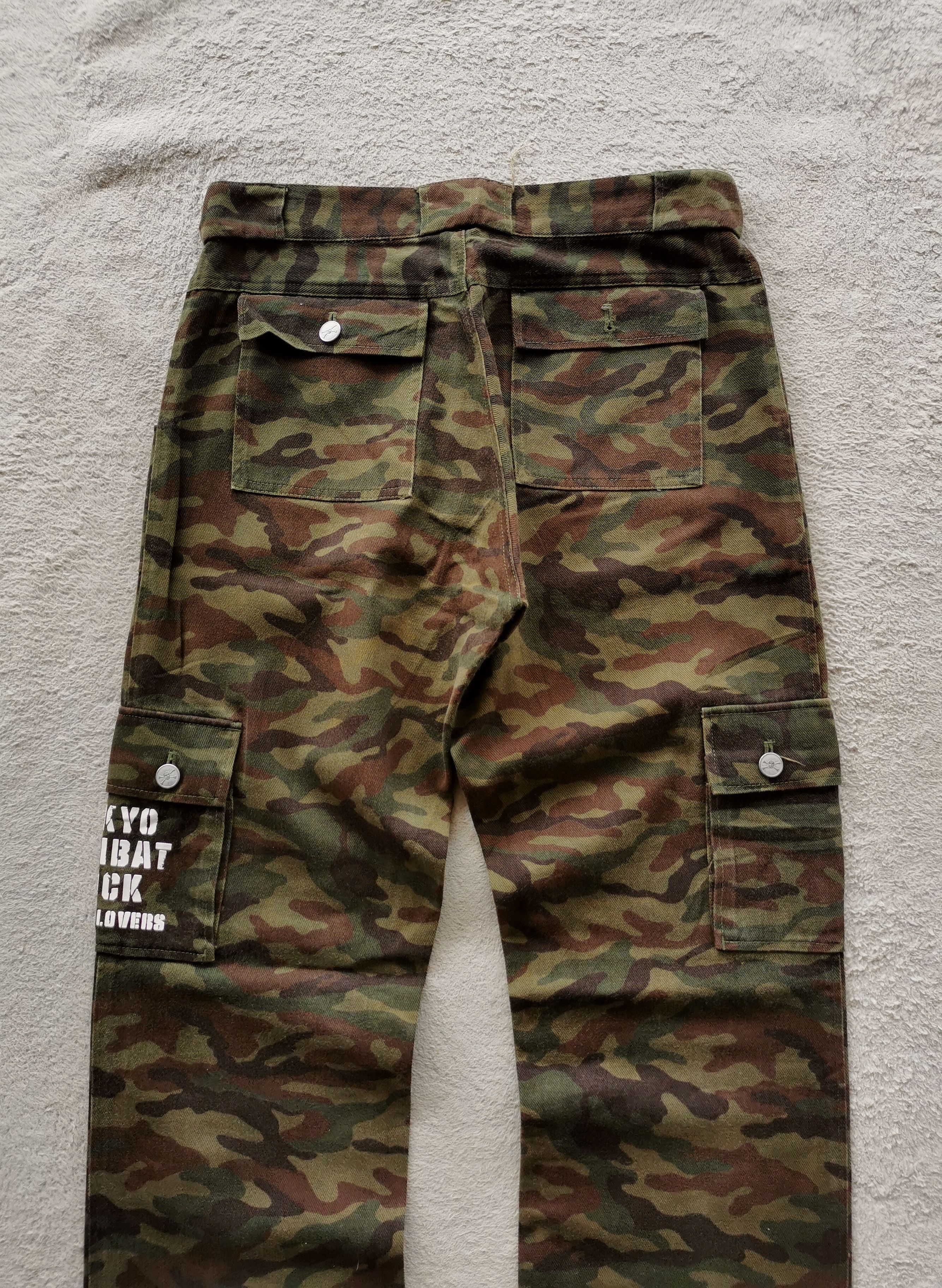 Super Lovers Superlovers Japan Tokyo Combat Rock Camo Cargo Pants Size US 30 / EU 46 - 6 Thumbnail