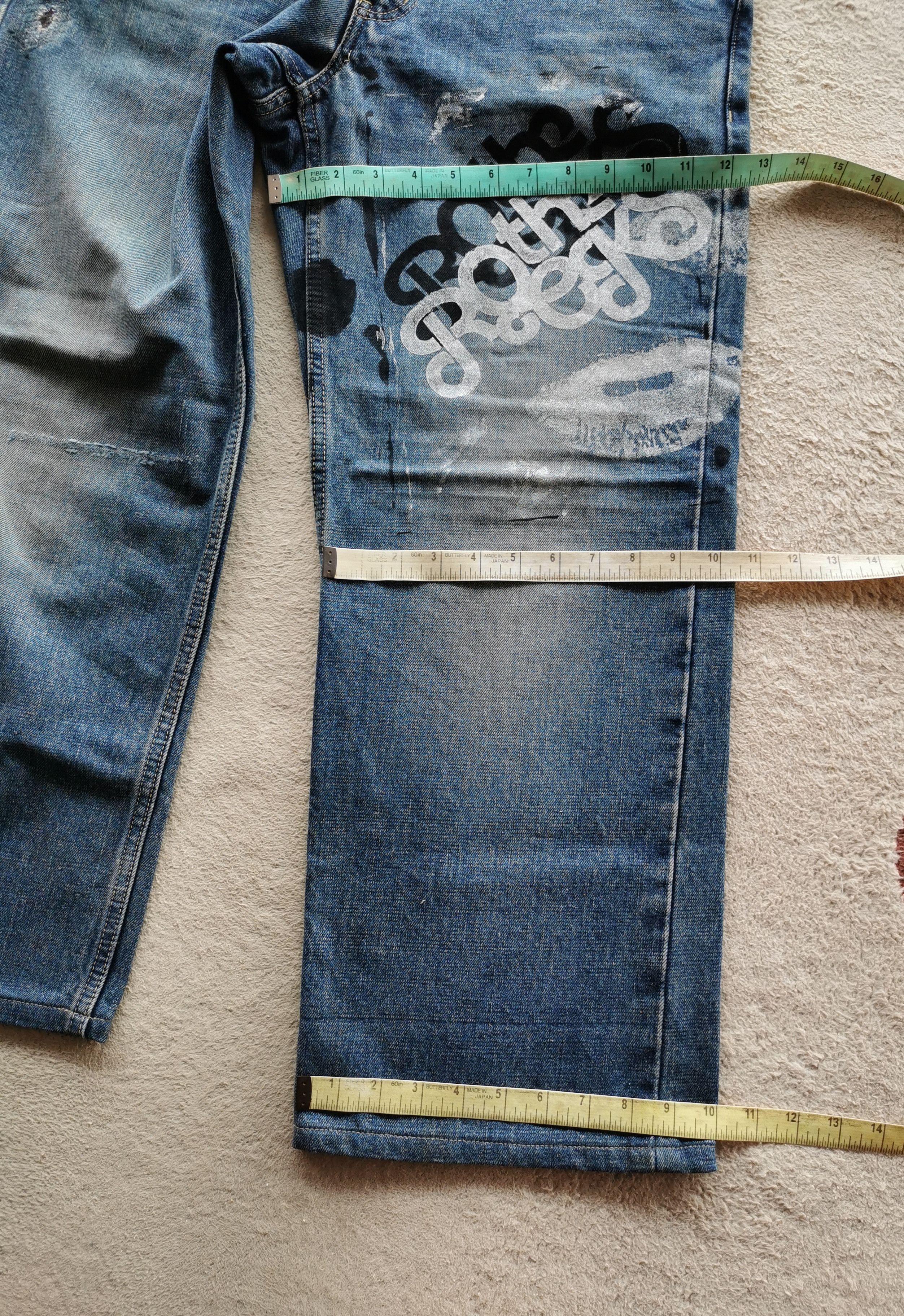 Japanese Brand Ozone Rocks Japan Selvedge Ankle Jeans Size US 33 - 15 Thumbnail