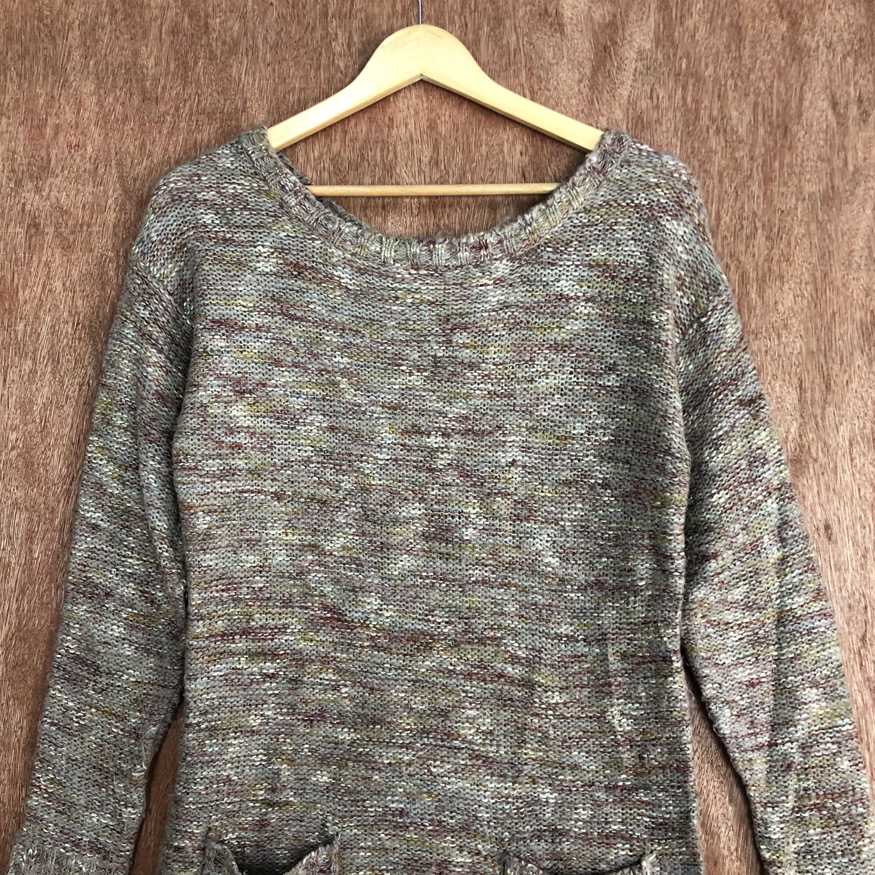 Homespun Knitwear × Japanese Brand DLL Japan Multicolor dress Knitwear #c498 Size US S / EU 44-46 / 1 - 9 Thumbnail