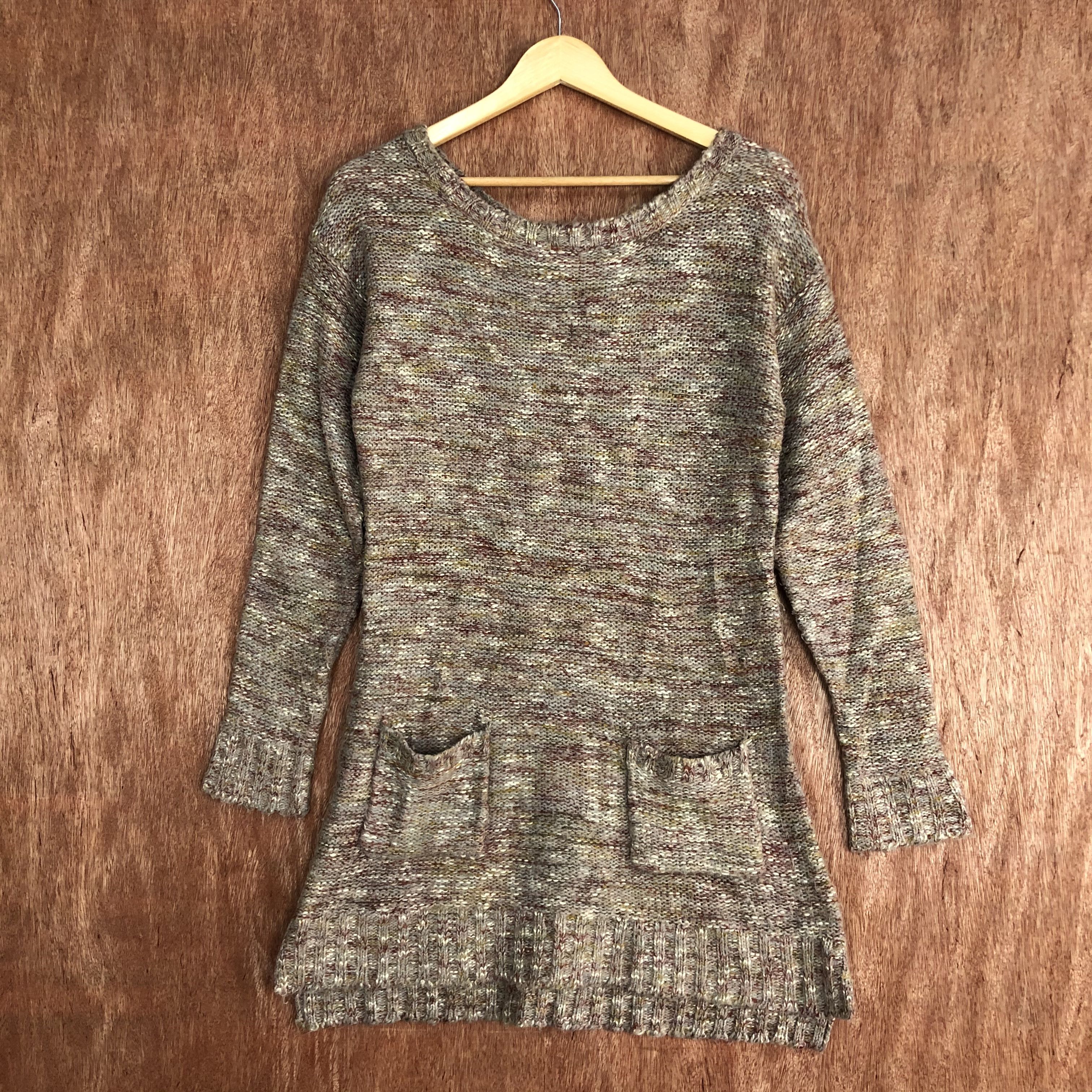 Homespun Knitwear × Japanese Brand DLL Japan Multicolor dress Knitwear #c498 Size US S / EU 44-46 / 1 - 1 Thumbnail