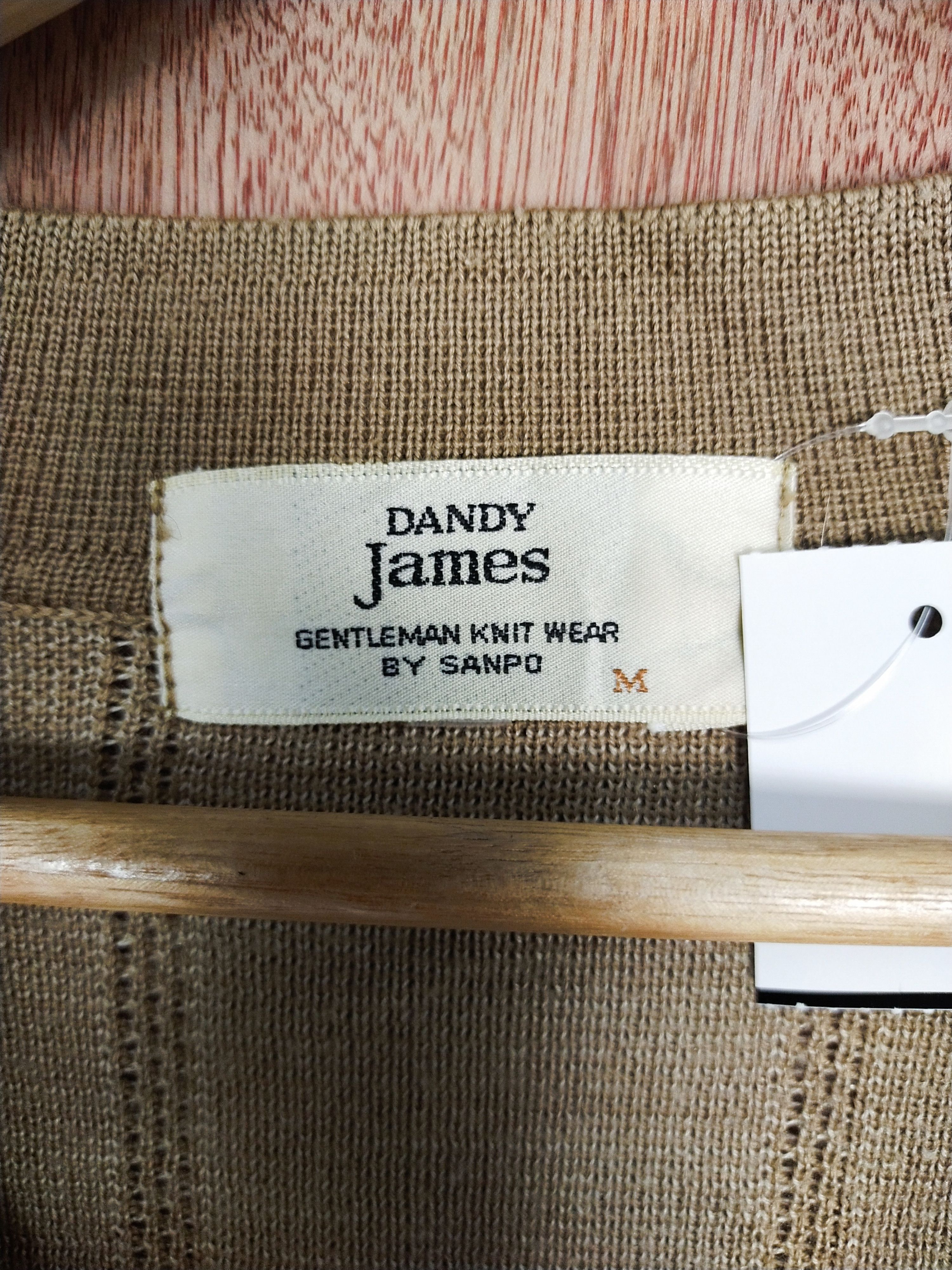 Homespun Knitwear × Japanese Brand Dandy James brown cardigan knitwear vintage japan #S041 Size US M / EU 48-50 / 2 - 3 Thumbnail