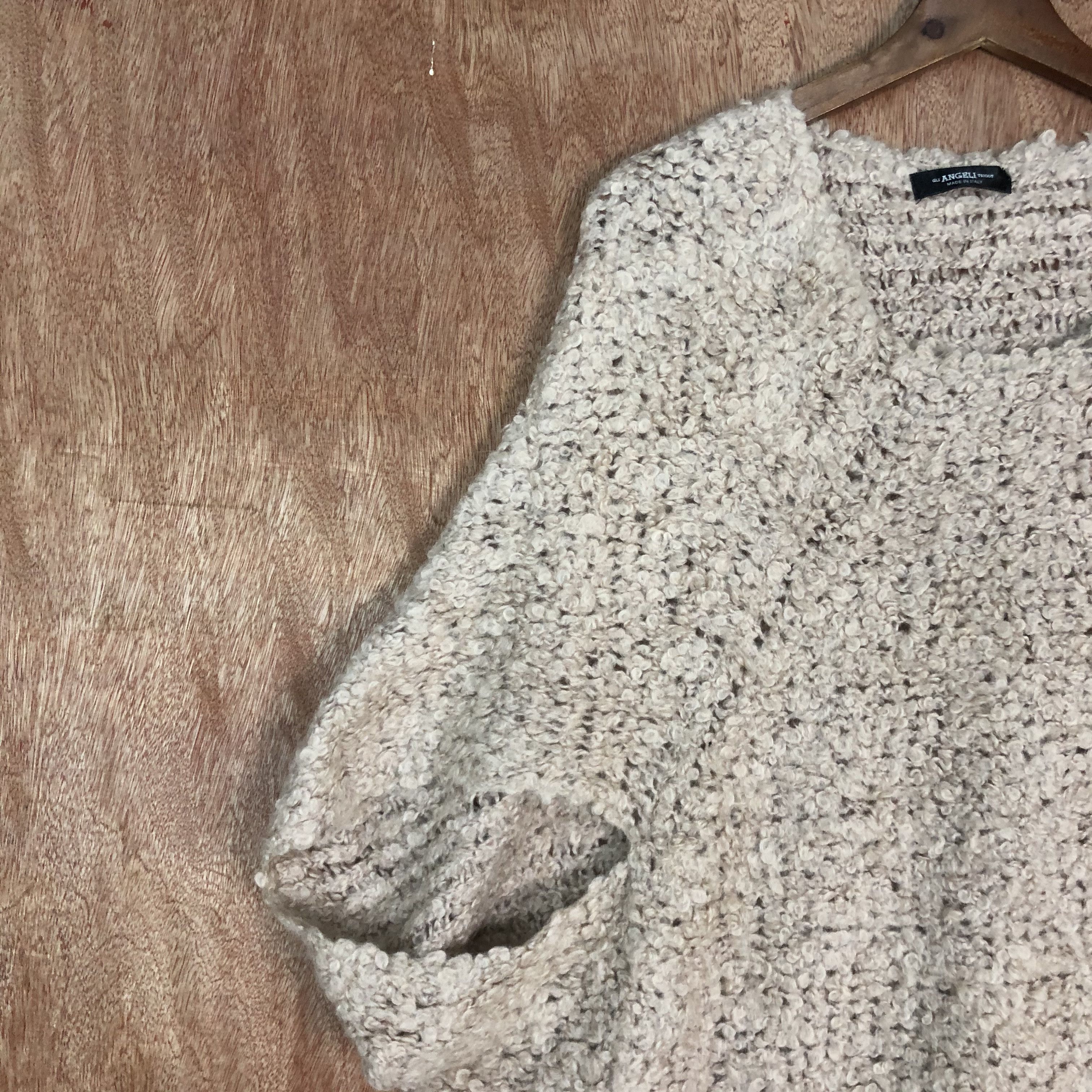 Homespun Knitwear DLL Gli Angeli Trigot italy mohair shaggy Knitwear #c546 Size L / US 10 / IT 46 - 5 Thumbnail
