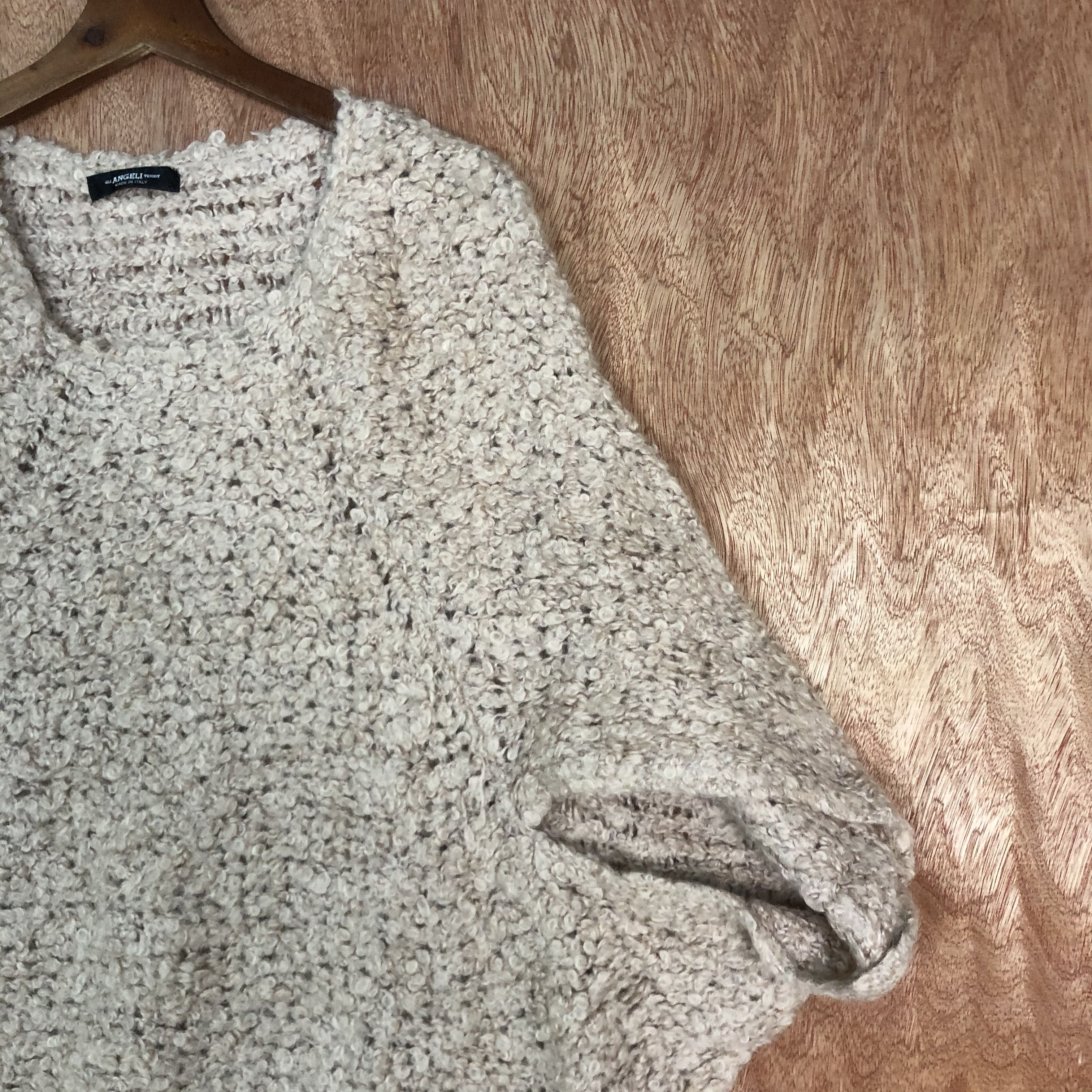 Homespun Knitwear DLL Gli Angeli Trigot italy mohair shaggy Knitwear #c546 Size L / US 10 / IT 46 - 4 Thumbnail