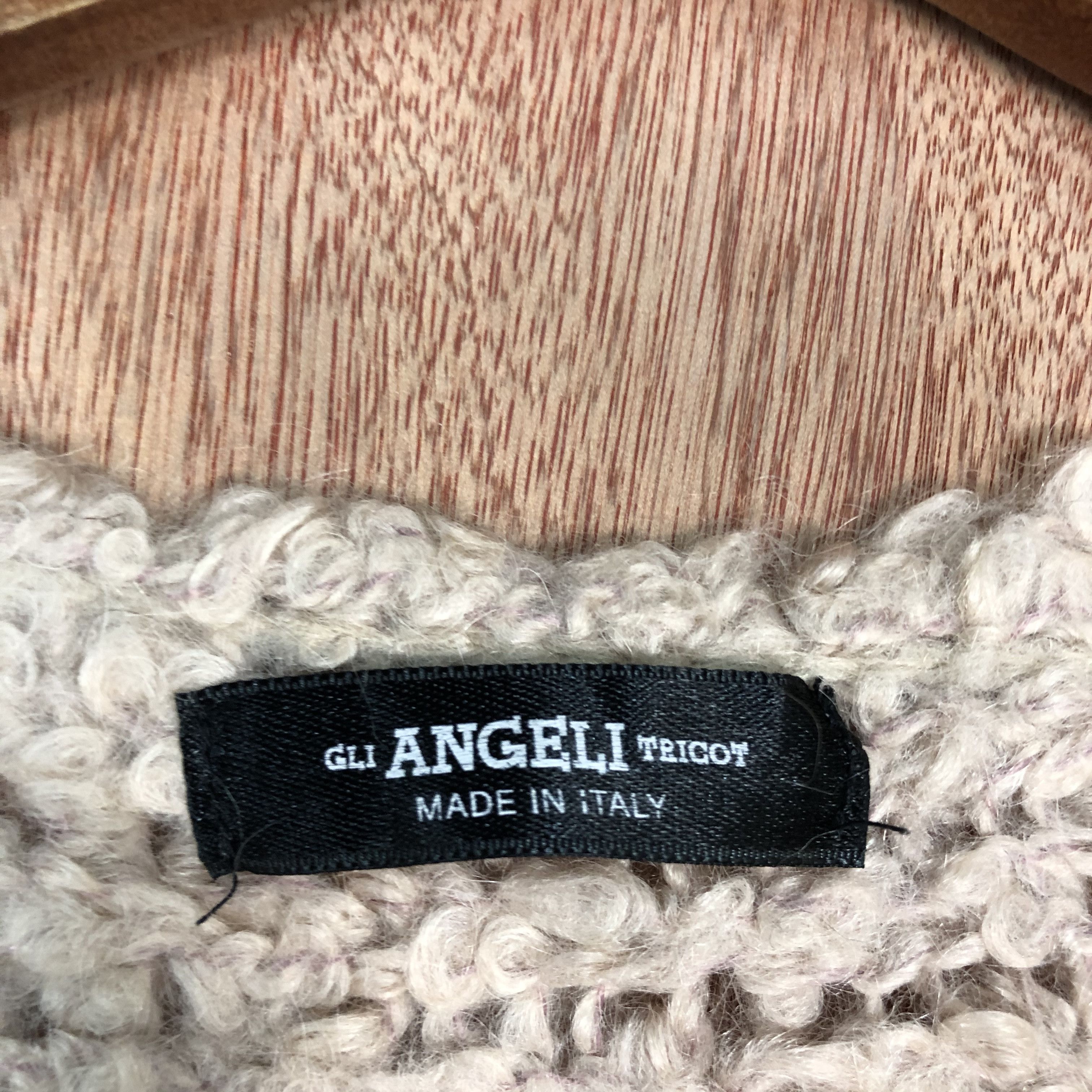 Homespun Knitwear DLL Gli Angeli Trigot italy mohair shaggy Knitwear #c546 Size L / US 10 / IT 46 - 6 Thumbnail