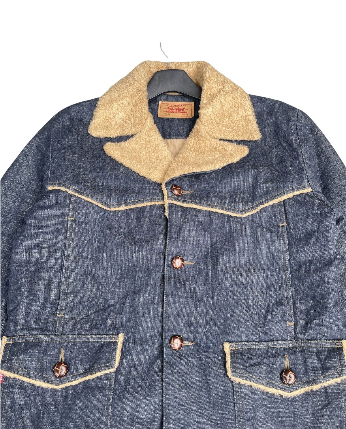 Le Grande Bleu (L.G.B.) Levis 70534 e Vintage 2004 Denim Jacket Size US L / EU 52-54 / 3 - 4 Thumbnail