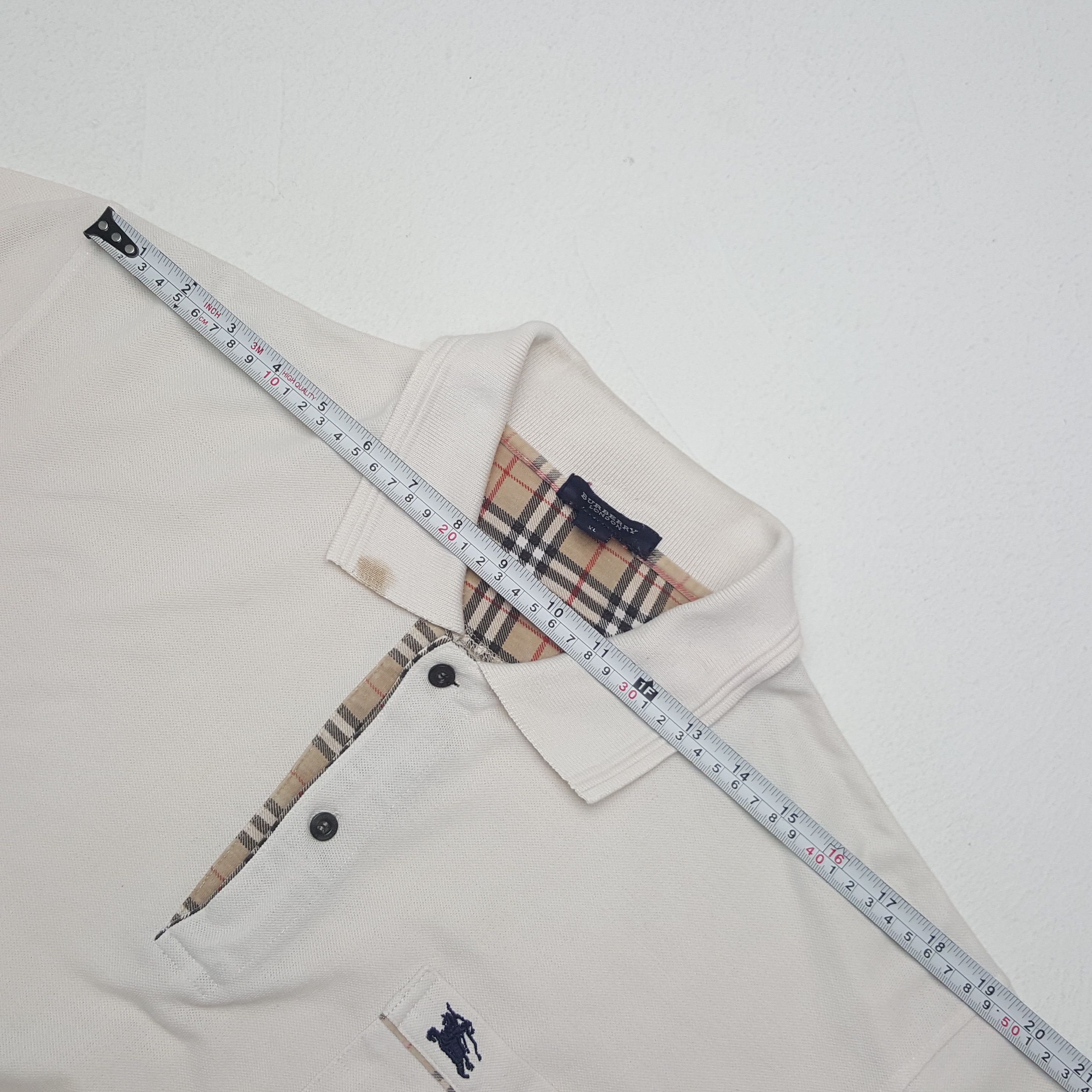 Burberry × Vintage Vintage Burberry London Nova Check Long Sleeve Polos Size US XL / EU 56 / 4 - 6 Thumbnail