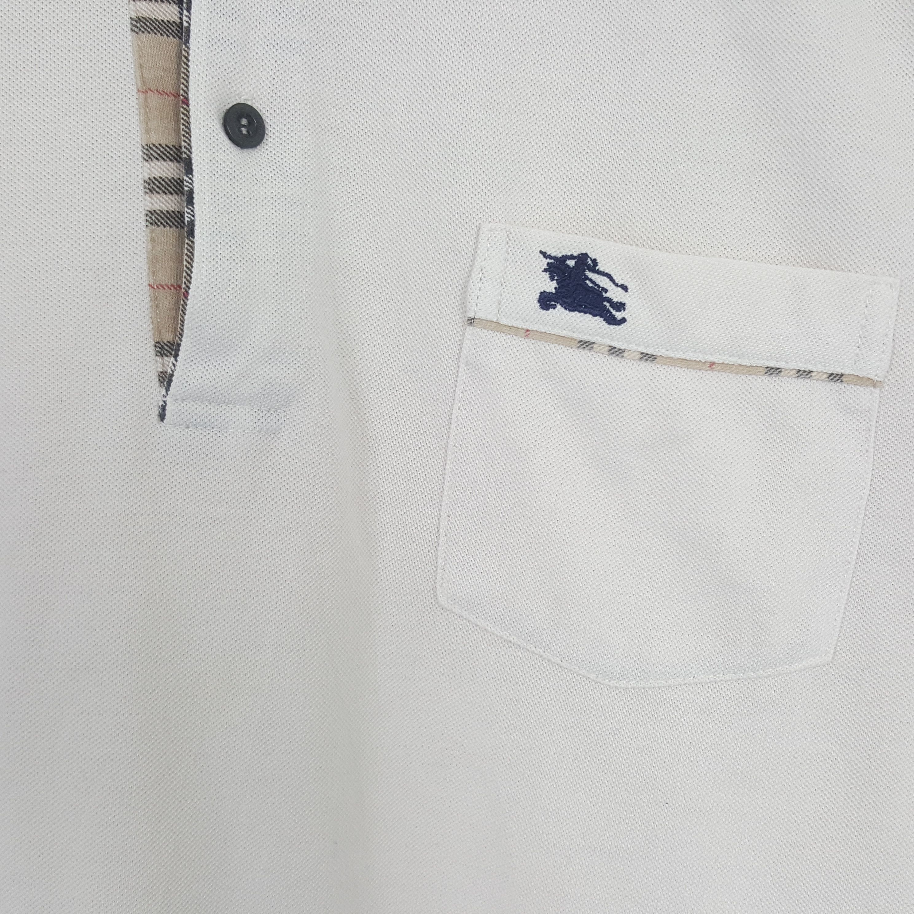 Vintage Burberry London Nova Check Long Sleeve Polos
