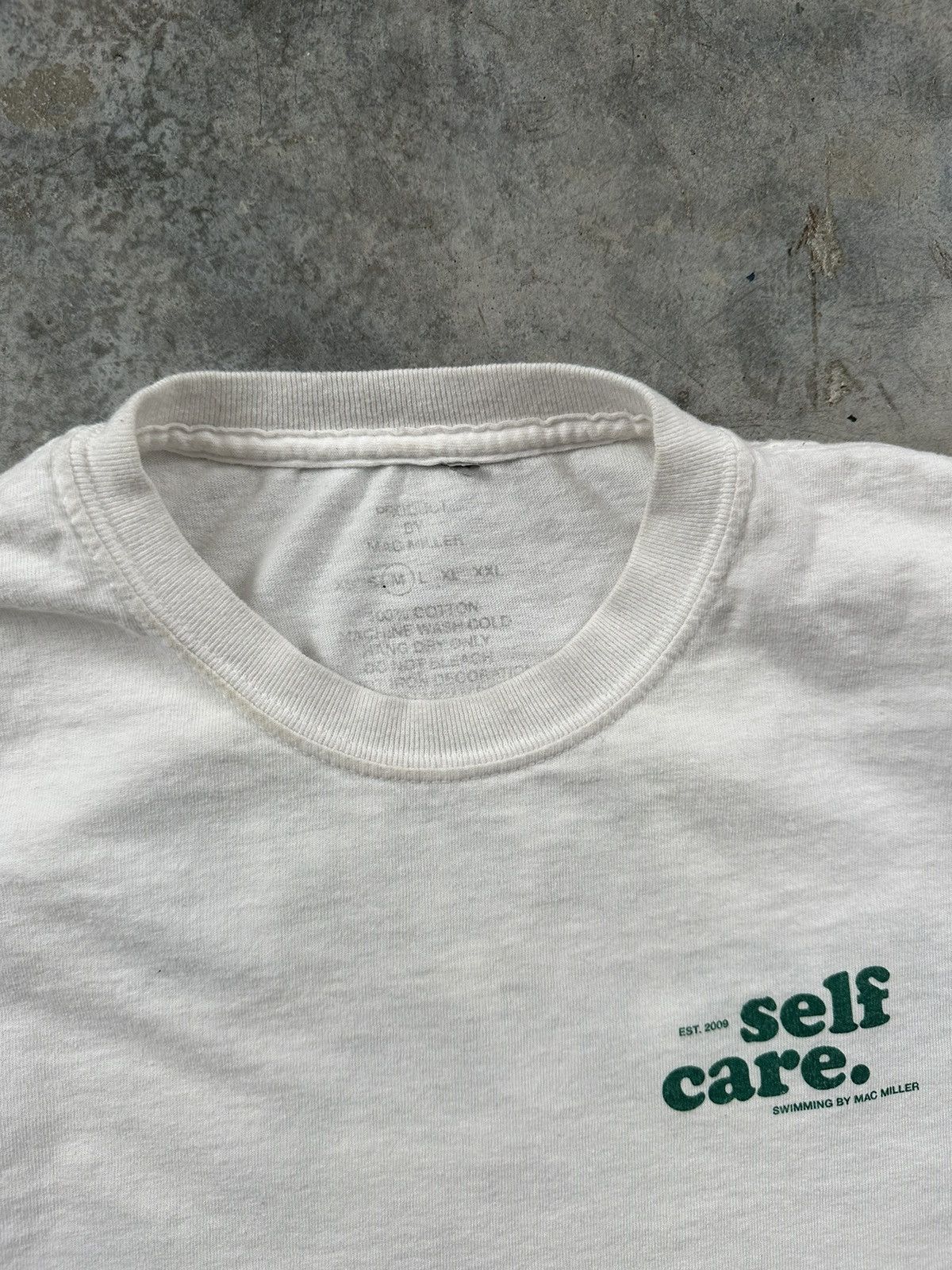 Mac Miller Mac Miller White Self Care Logo Tee Sz. Medium Size US M / EU 48-50 / 2 - 5 Thumbnail