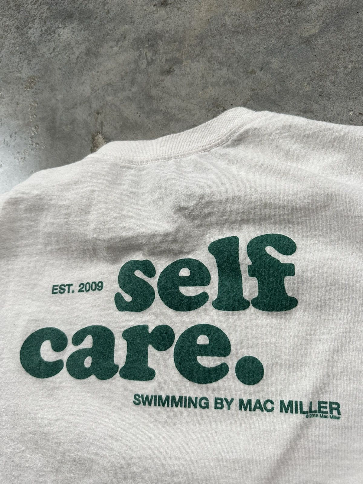 Mac Miller Mac Miller White Self Care Logo Tee Sz. Medium Size US M / EU 48-50 / 2 - 3 Thumbnail