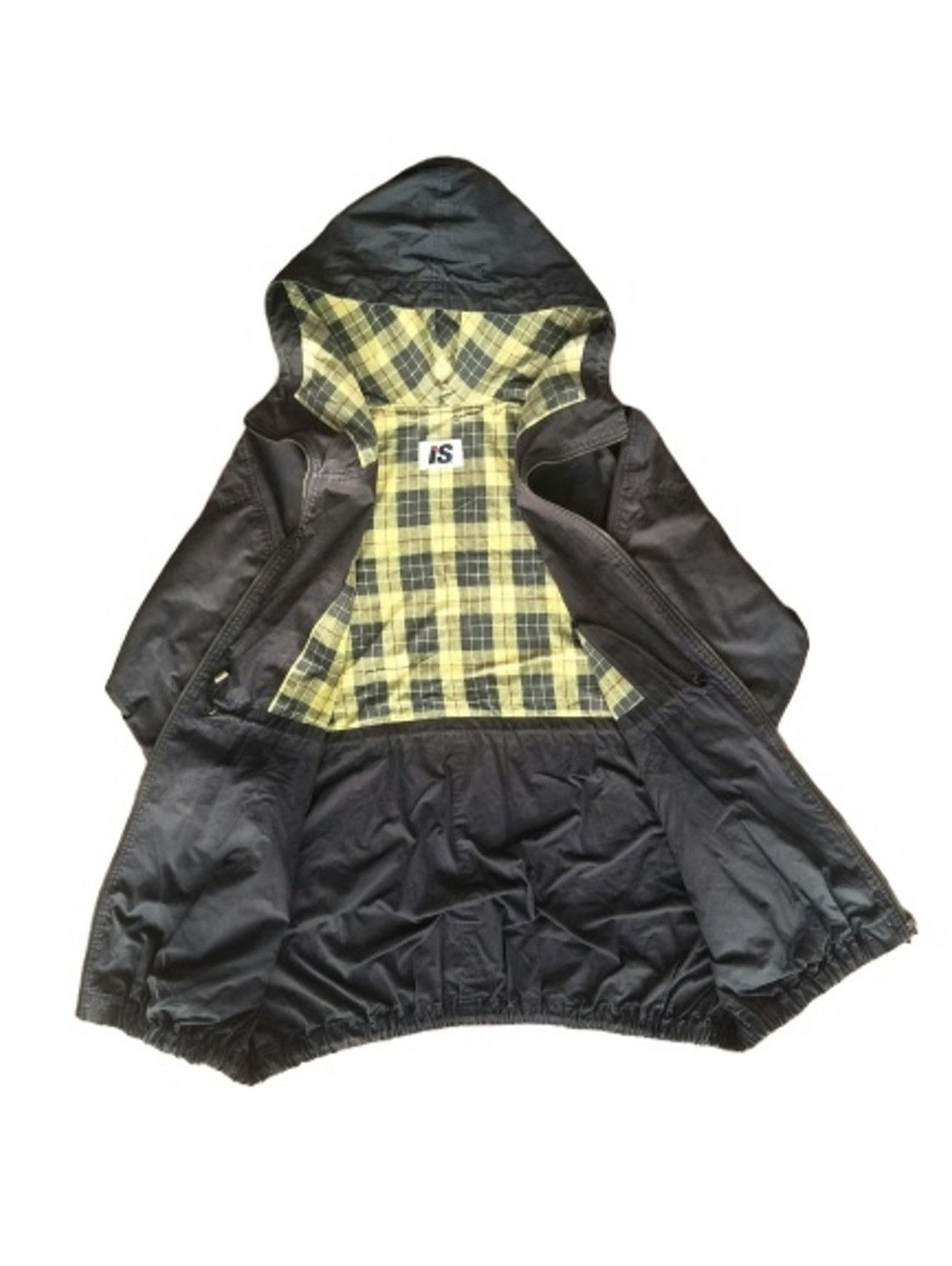Issey Miyake × Tsumori Chisato × Vintage Vintage 80s Issey Miyake "IS" Black Hooded Jacket Size US M / EU 48-50 / 2 - 1 Thumbnail