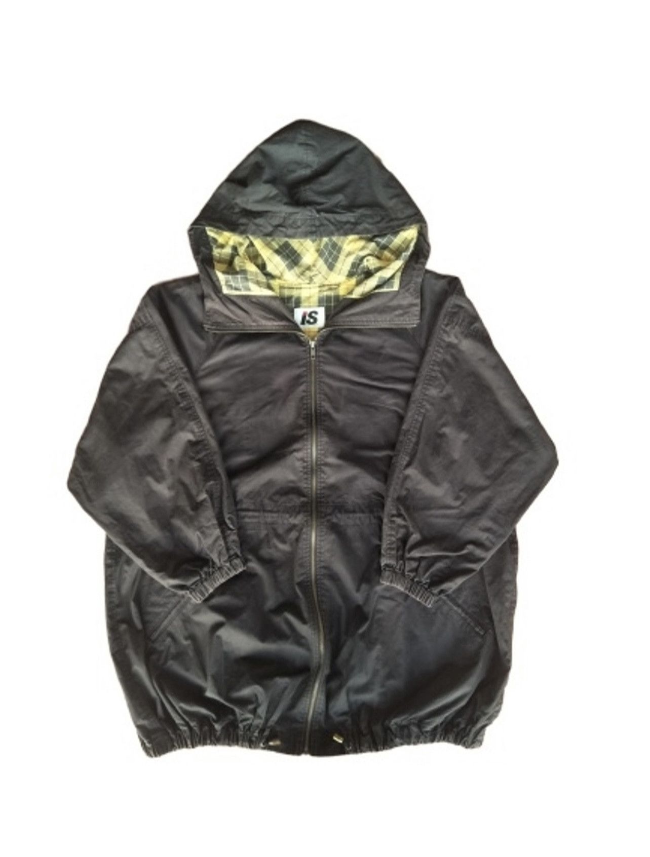 Issey Miyake × Tsumori Chisato × Vintage Vintage 80s Issey Miyake "IS" Black Hooded Jacket Size US M / EU 48-50 / 2 - 2 Thumbnail