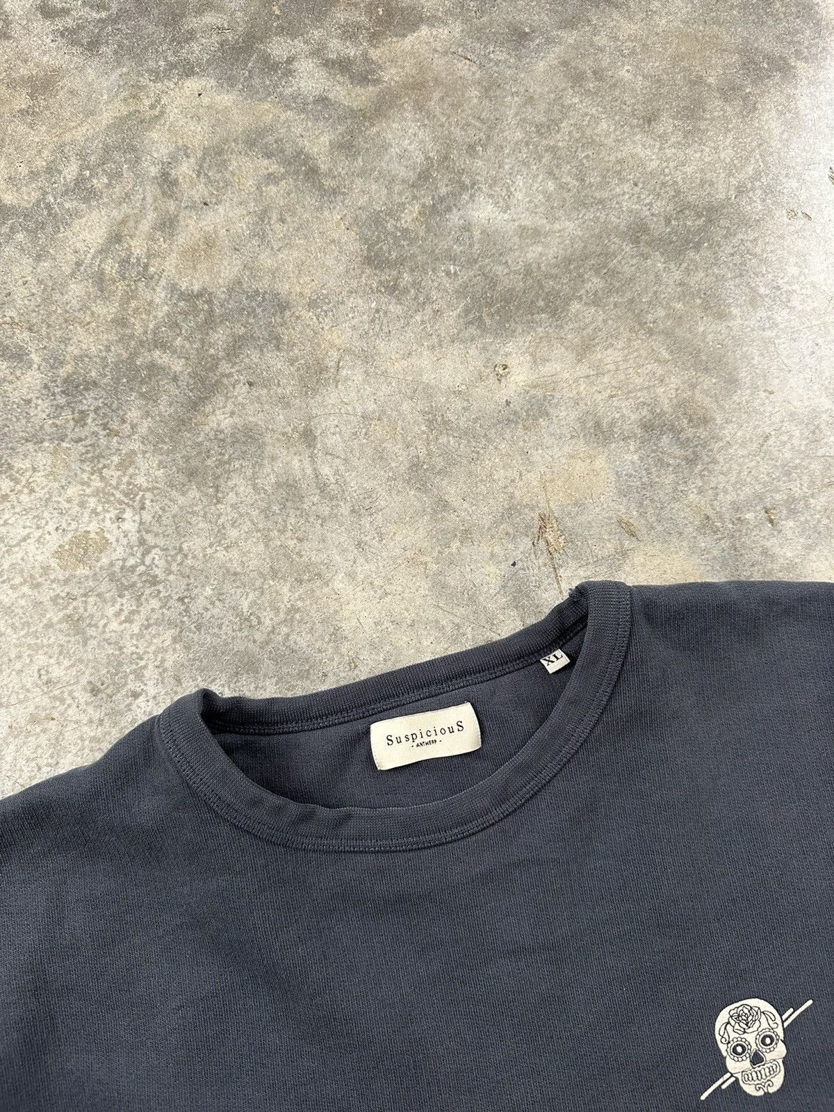 Suspicious Antwerp Suspicious Antwerp Skull Logo Crewneck Sweatshirt Sz. XL Size US XL / EU 56 / 4 - 3 Thumbnail
