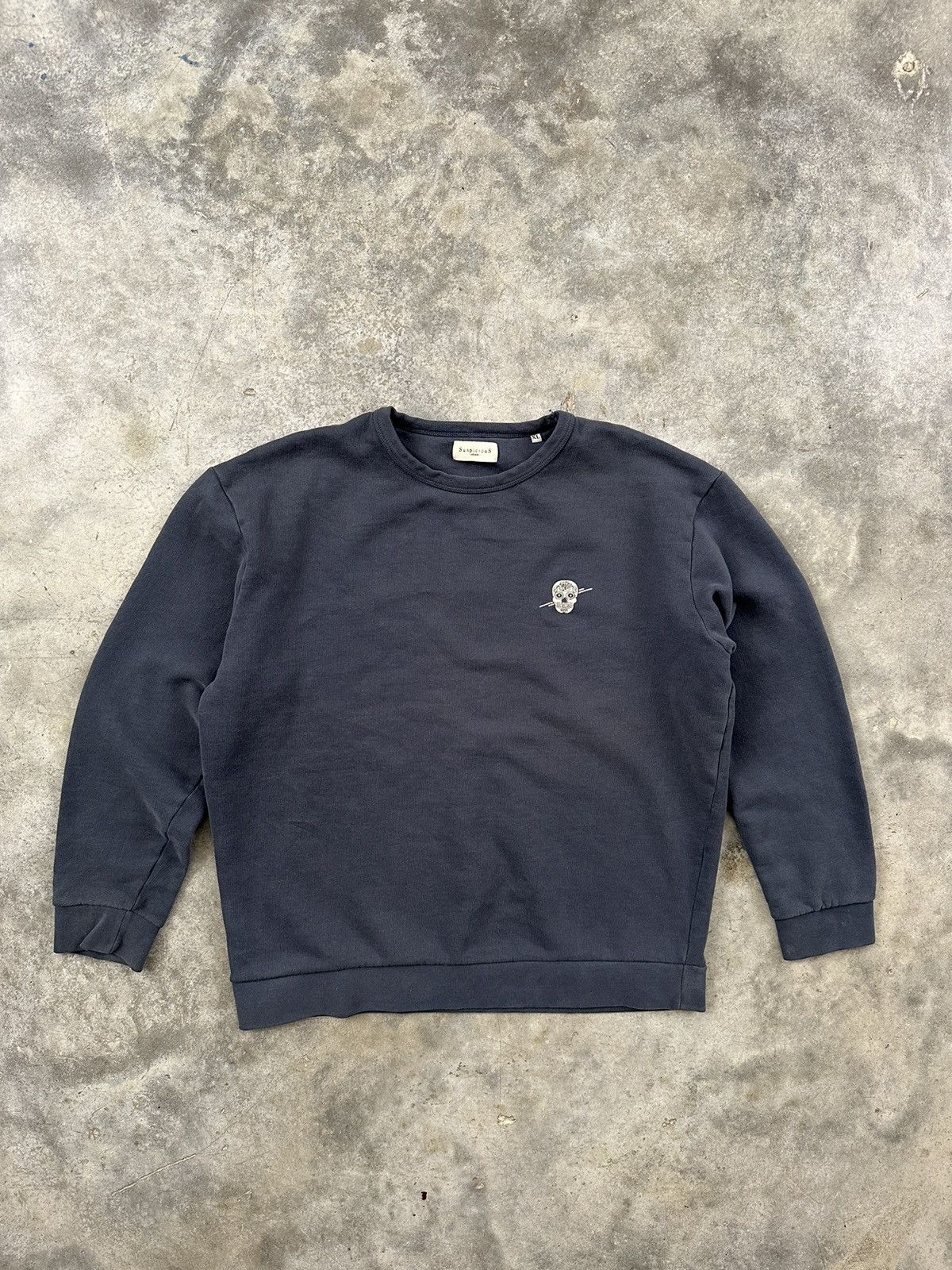 Suspicious Antwerp Suspicious Antwerp Skull Logo Crewneck Sweatshirt Sz. XL Size US XL / EU 56 / 4 - 4 Thumbnail