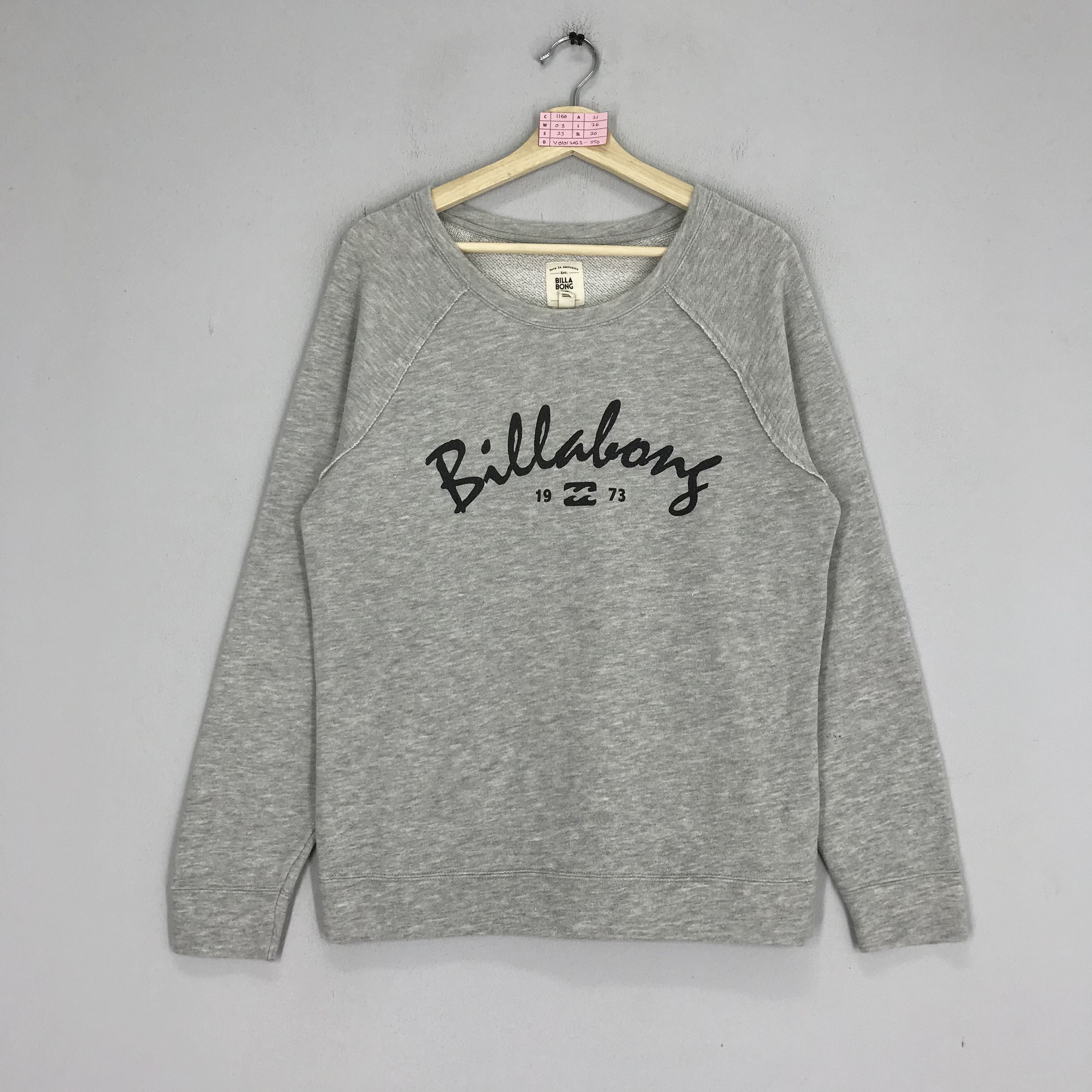 Billabong Vintage Billabong Embroidered Logo Ladies Sweater Gray Size US M / EU 48-50 / 2 - 1 Thumbnail