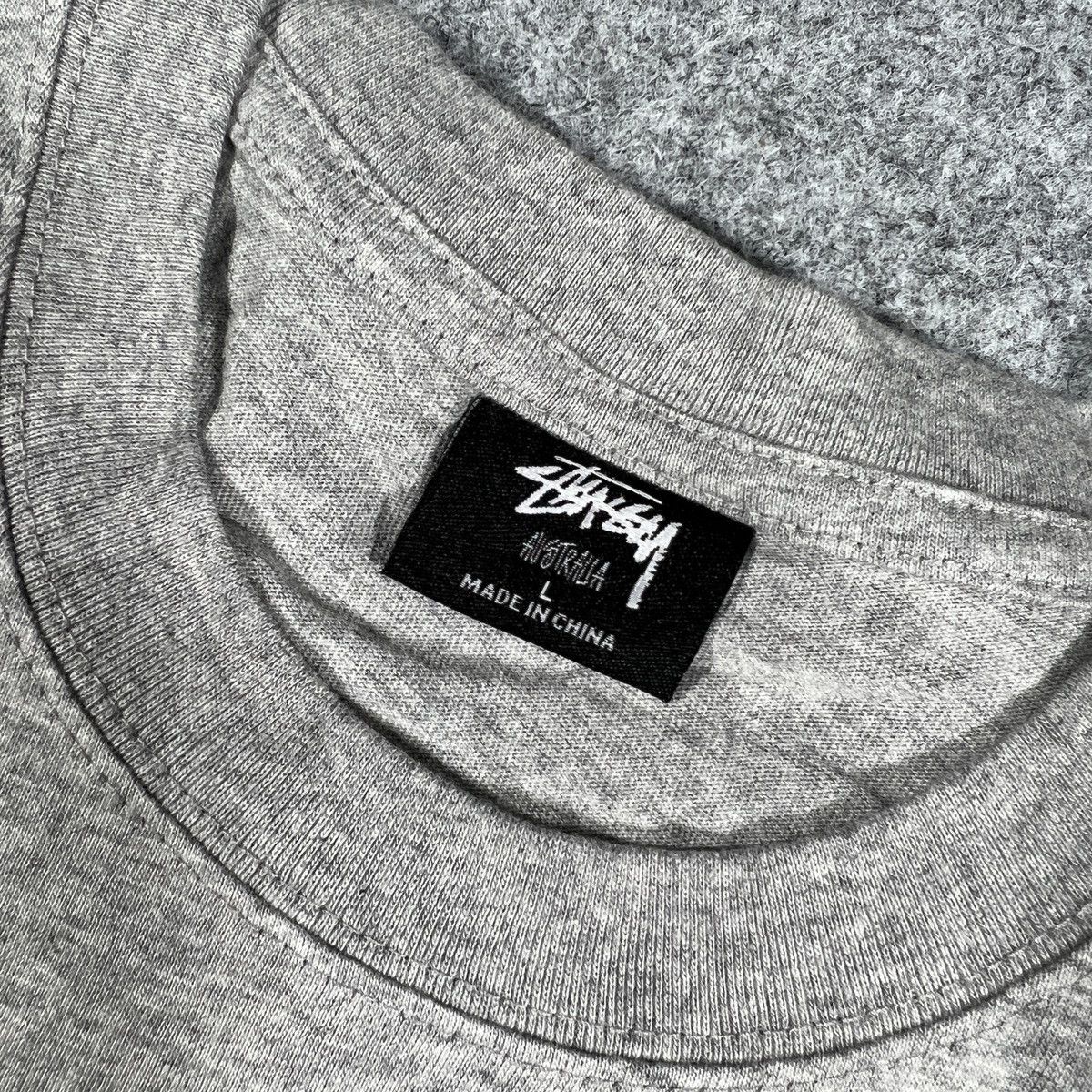 Stussy × Vintage 8-BALL TSHIRT OVERSIZED - L GREY Size US L / EU 52-54 / 3 - 9 Thumbnail