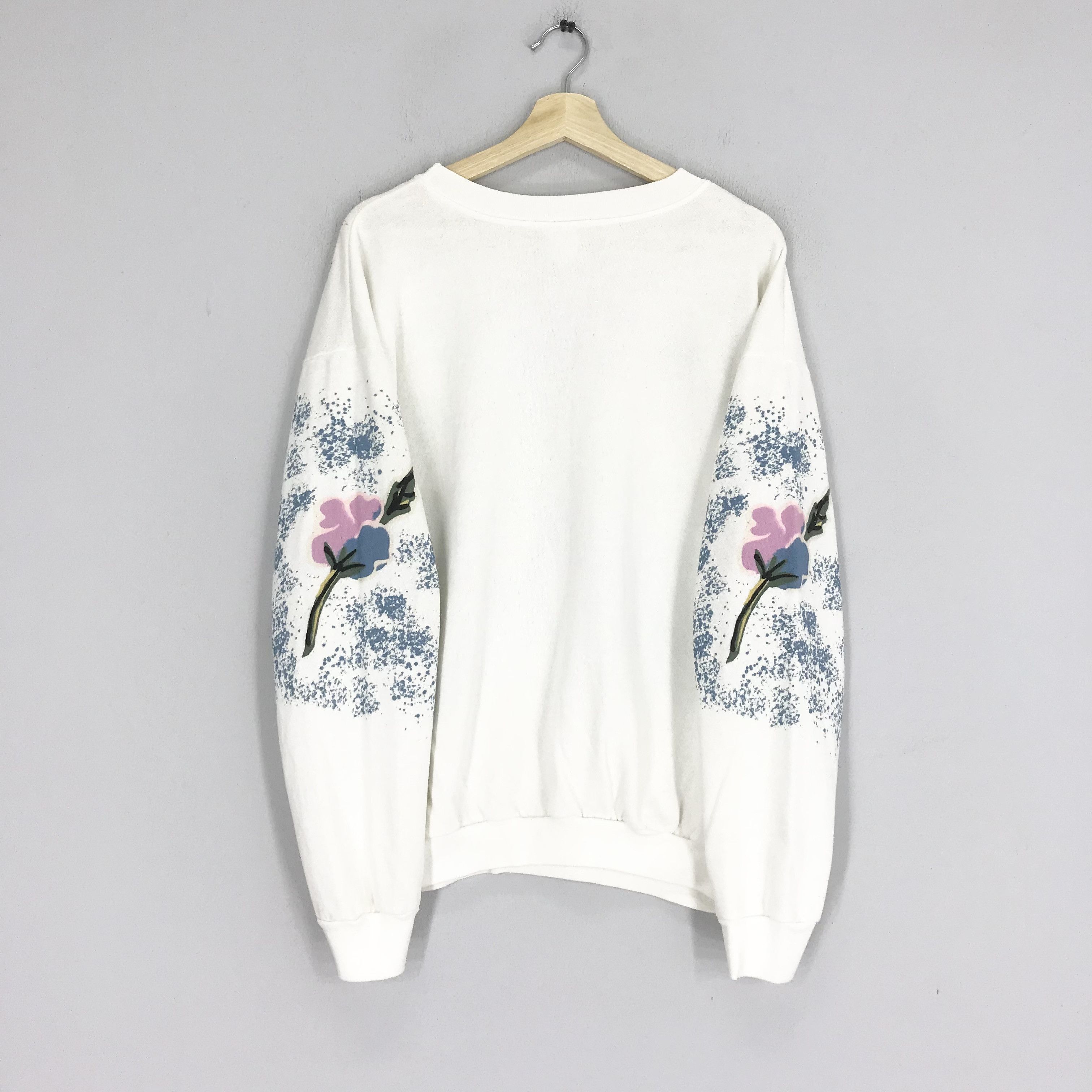 Arts & Science Vintage 90s Retro Graphic Floral Pop Art Flower Hippies Size US L / EU 52-54 / 3 - 2 Thumbnail