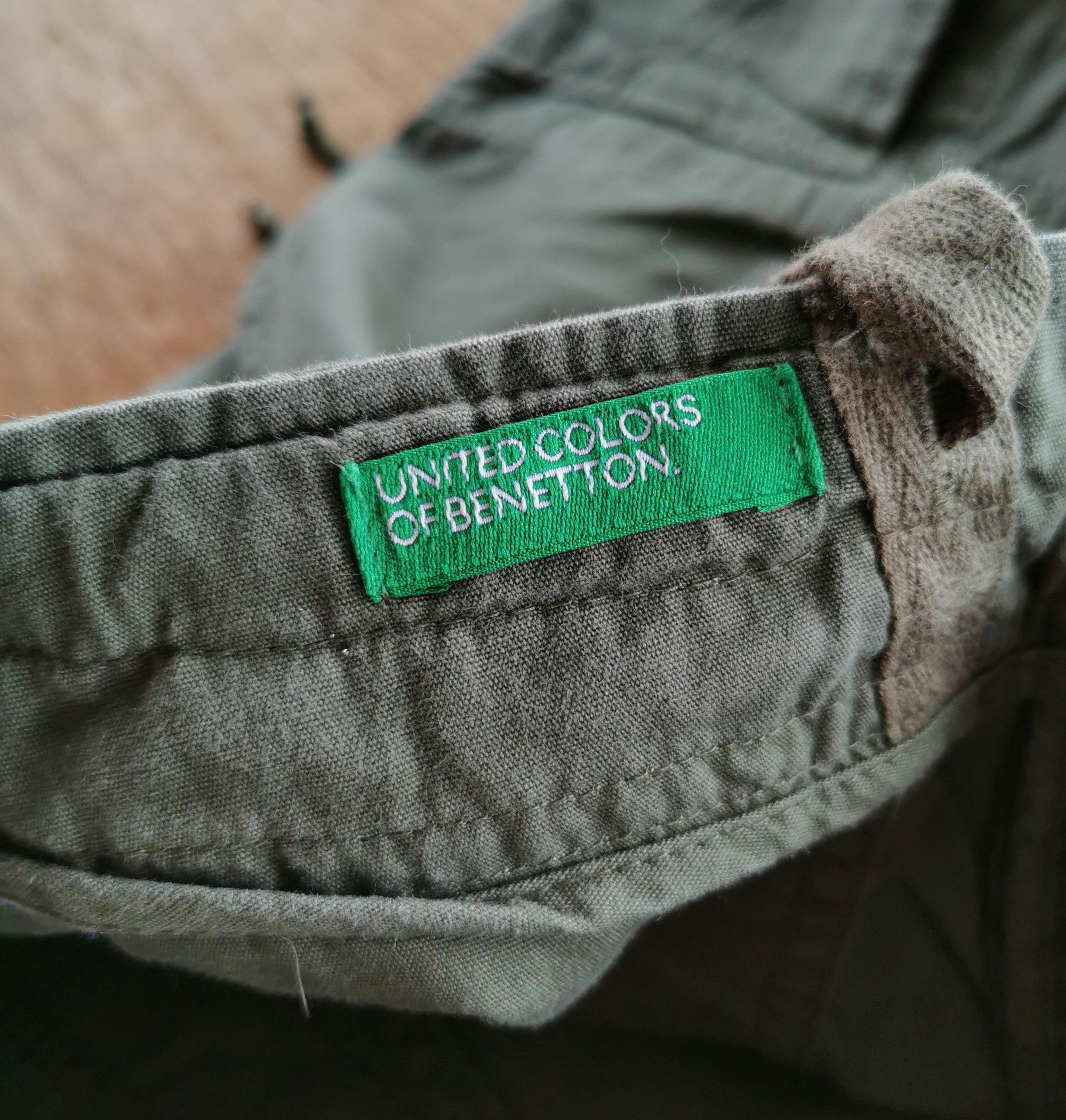 14th Addiction United Color Of Benetton Zipper Cargo Pants Size US 33 - 8 Thumbnail