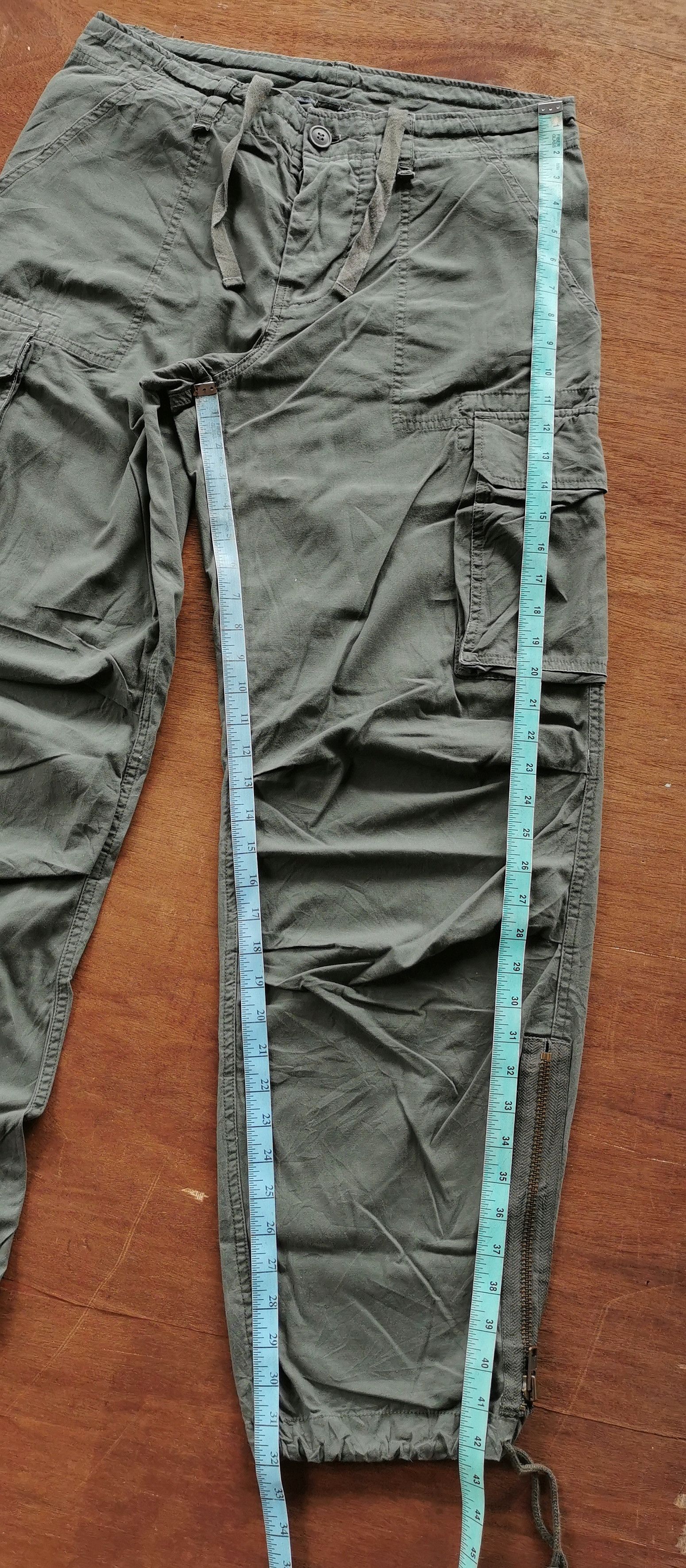 14th Addiction United Color Of Benetton Zipper Cargo Pants Size US 33 - 11 Thumbnail