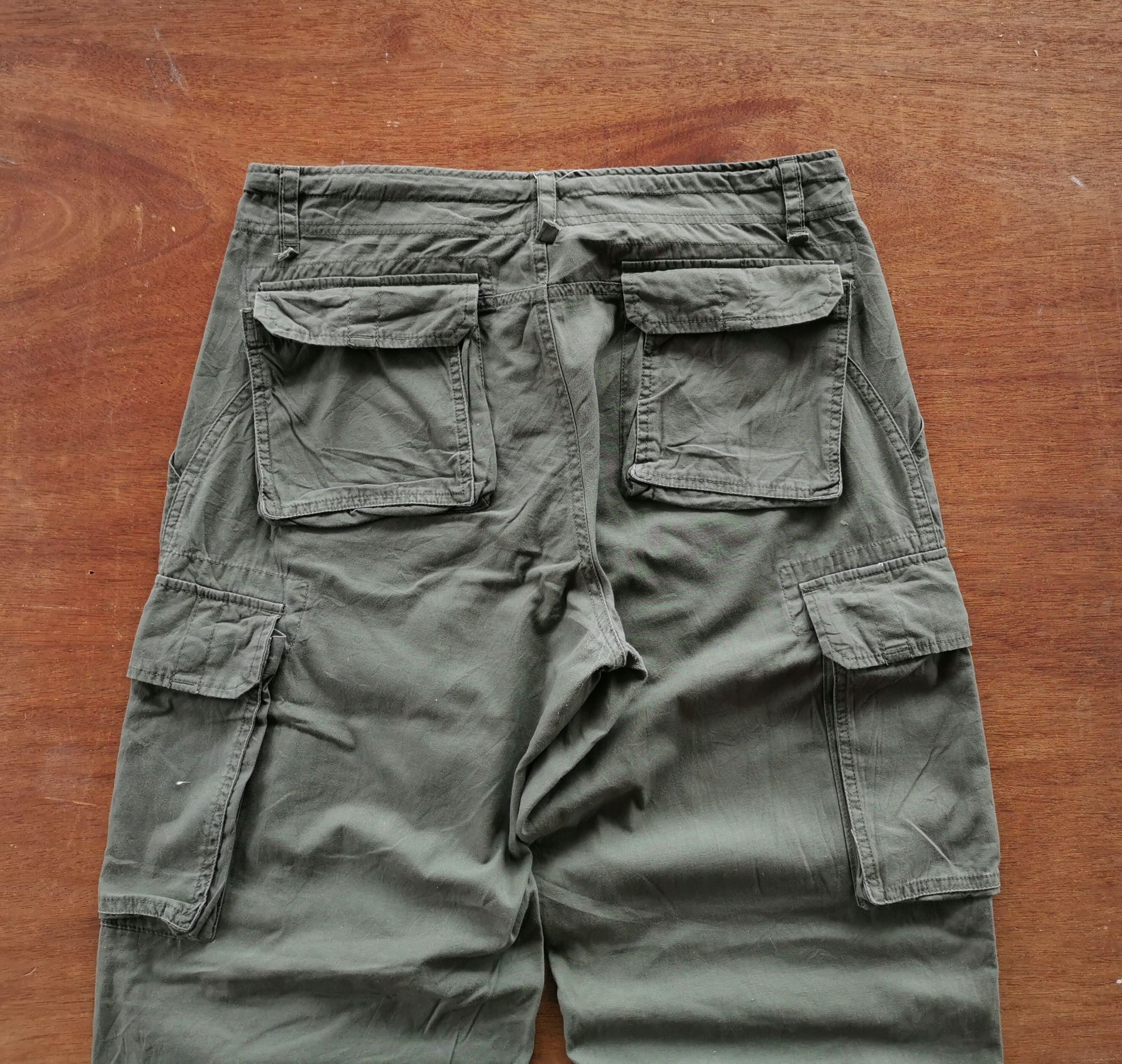14th Addiction United Color Of Benetton Zipper Cargo Pants Size US 33 - 6 Thumbnail
