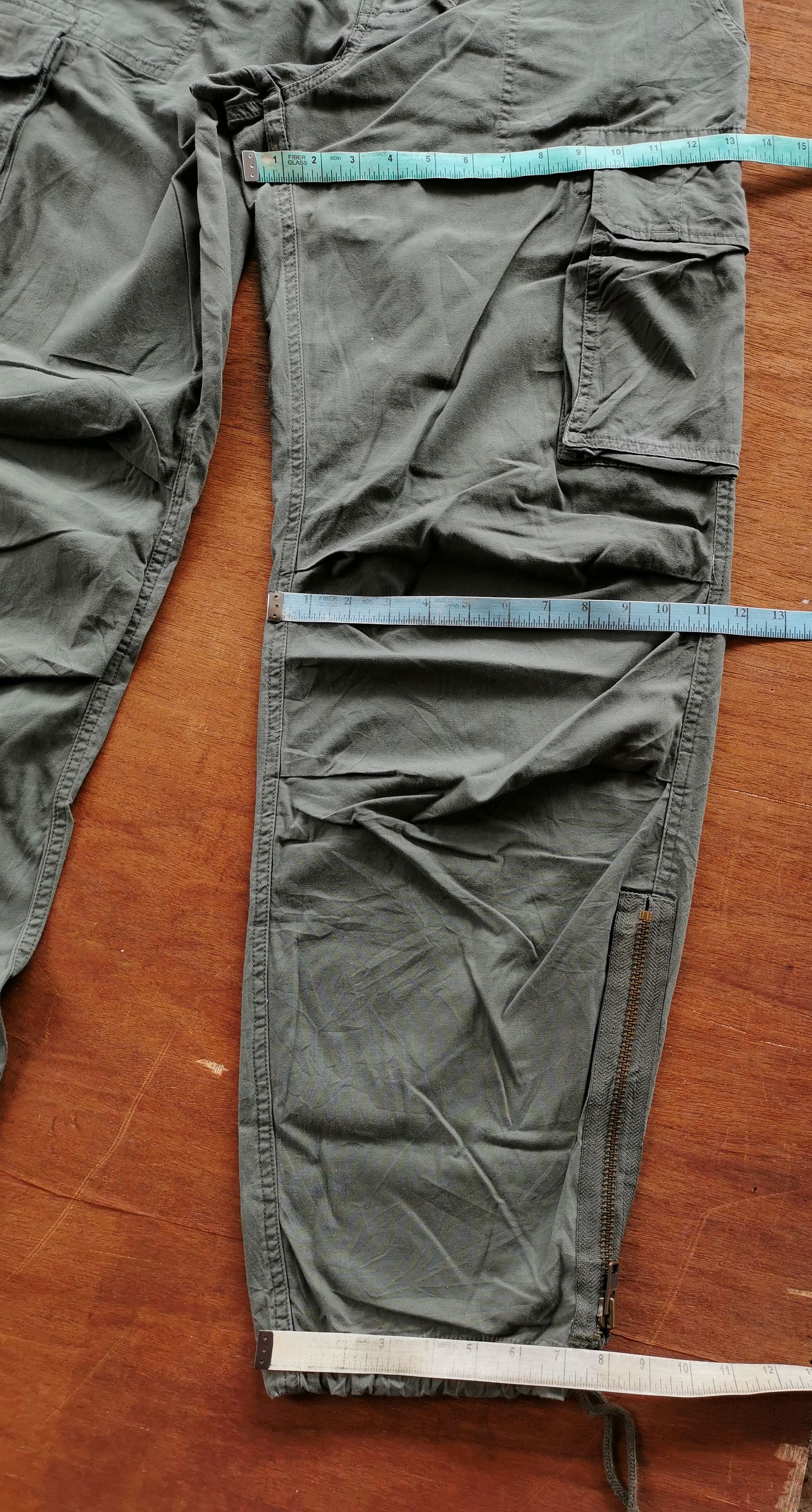 14th Addiction United Color Of Benetton Zipper Cargo Pants Size US 33 - 10 Thumbnail