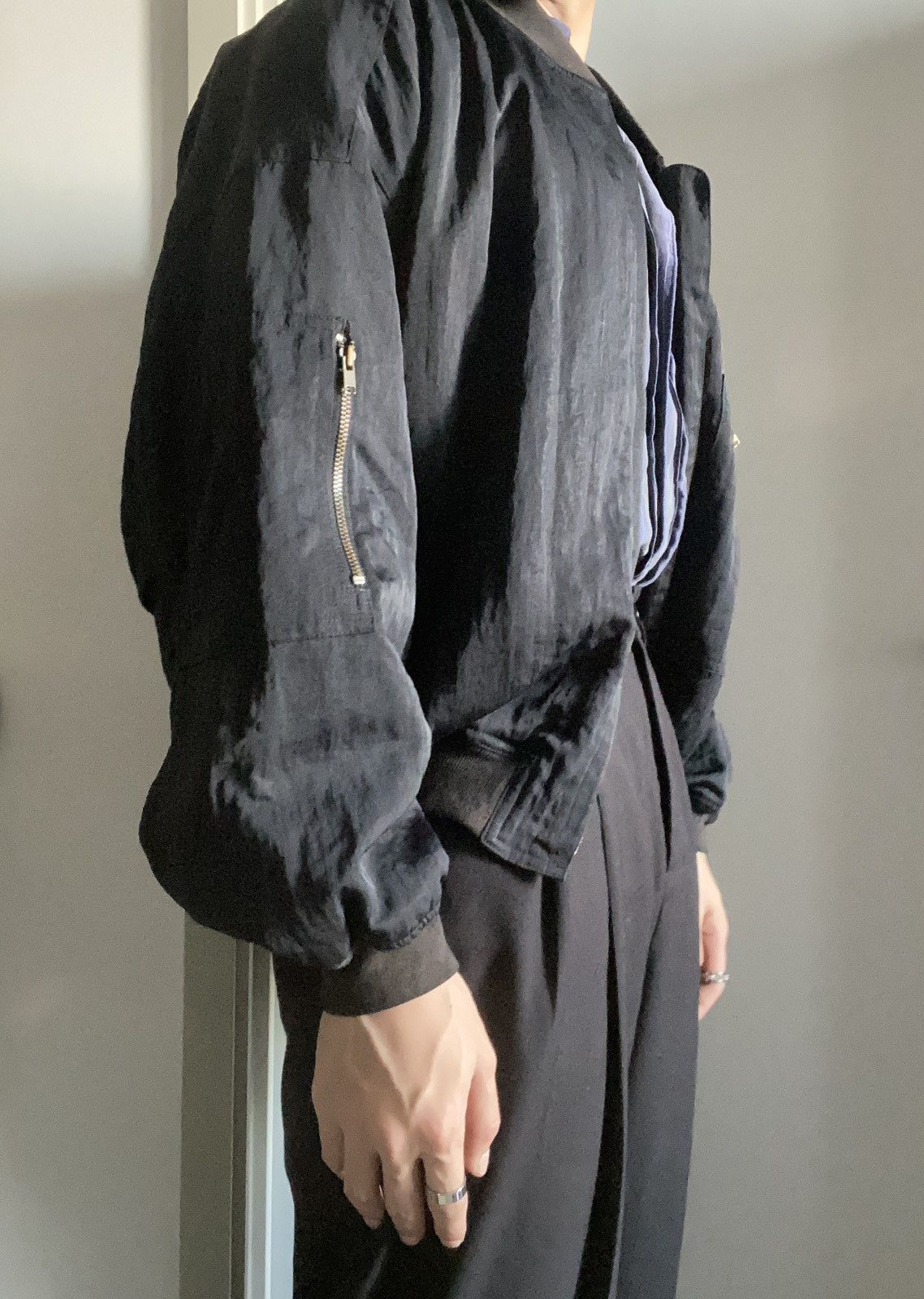 Issey Miyake × Tsumori Chisato 80s Issey Sport Spell-Out MA-1 
