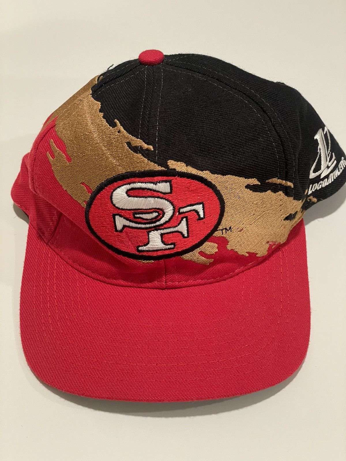 Vintage 90s SF 49ers NINERS Logo Athletic DOUBLE SharkTooth