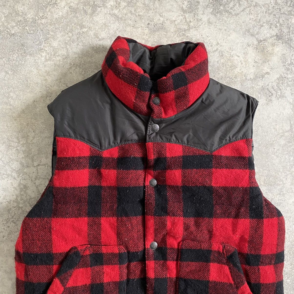 Polo Ralph Lauren VTG Polo Ralph Lauren Reversible Hybrid Leather Puffer Vests Size US L / EU 52-54 / 3 - 13 Thumbnail