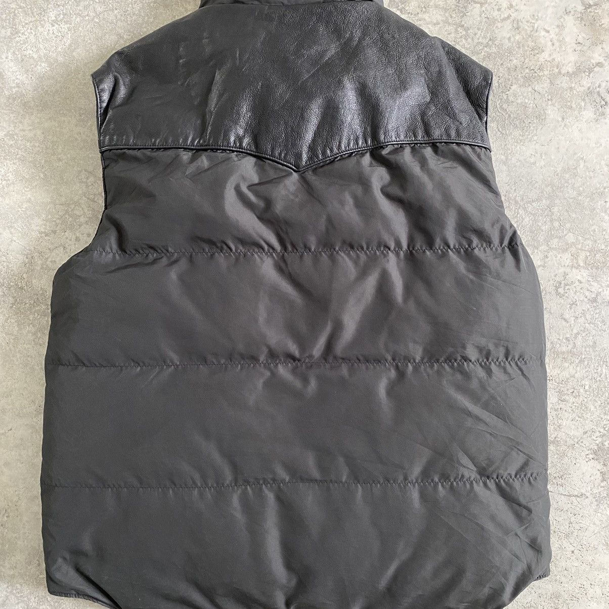 Polo Ralph Lauren VTG Polo Ralph Lauren Reversible Hybrid Leather Puffer Vests Size US L / EU 52-54 / 3 - 11 Thumbnail